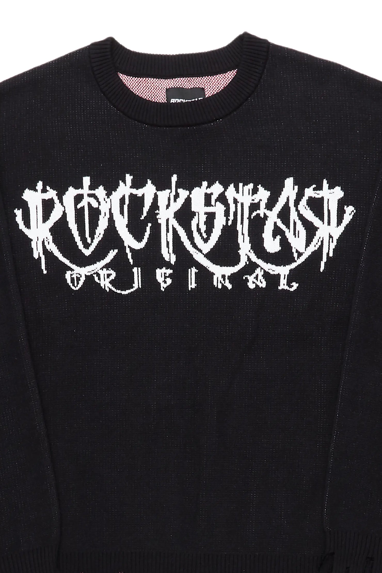 Kaleb Black Knit Sweater