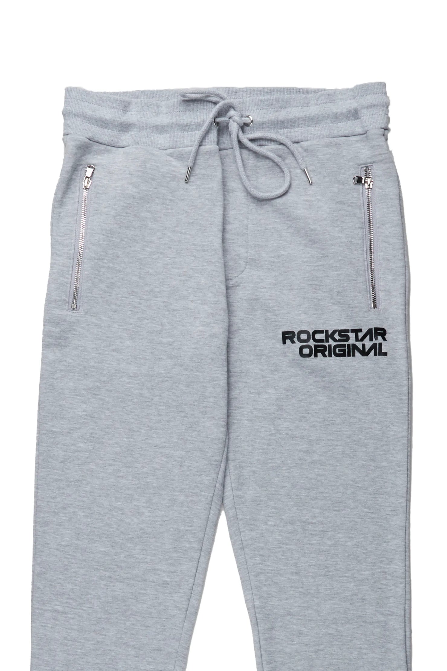 Kalye Heather Grey Slim Fit Track Set