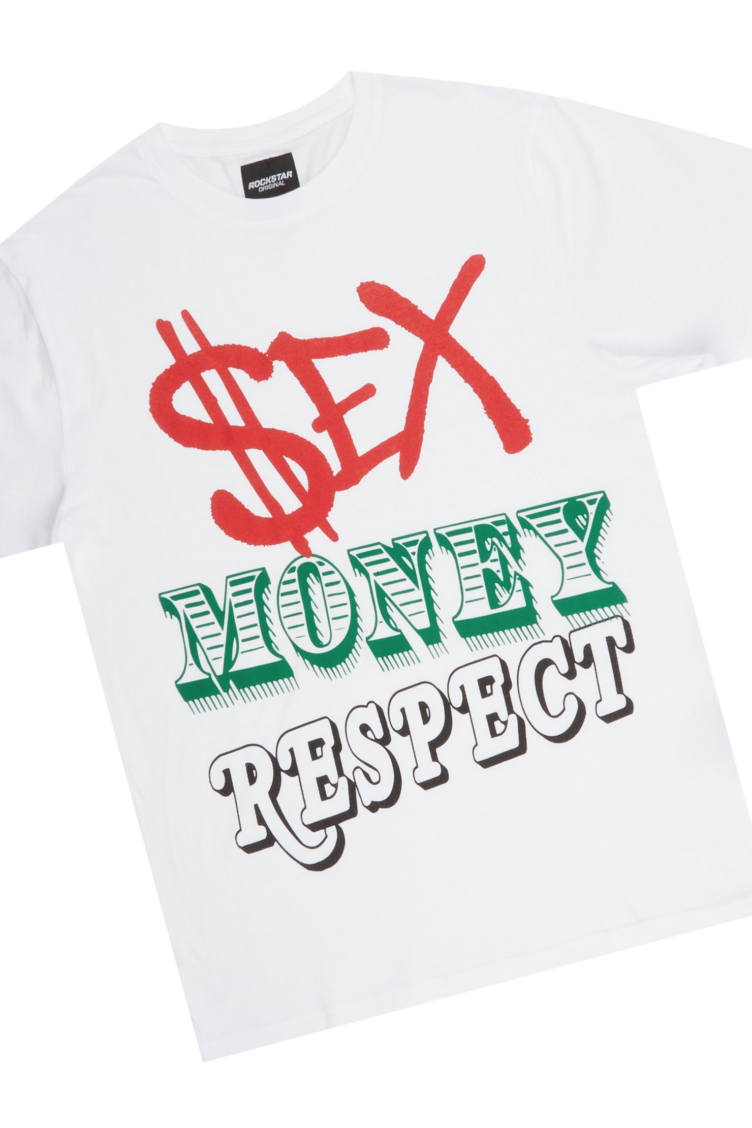 Kashy White/Red T-Shirt Short Set