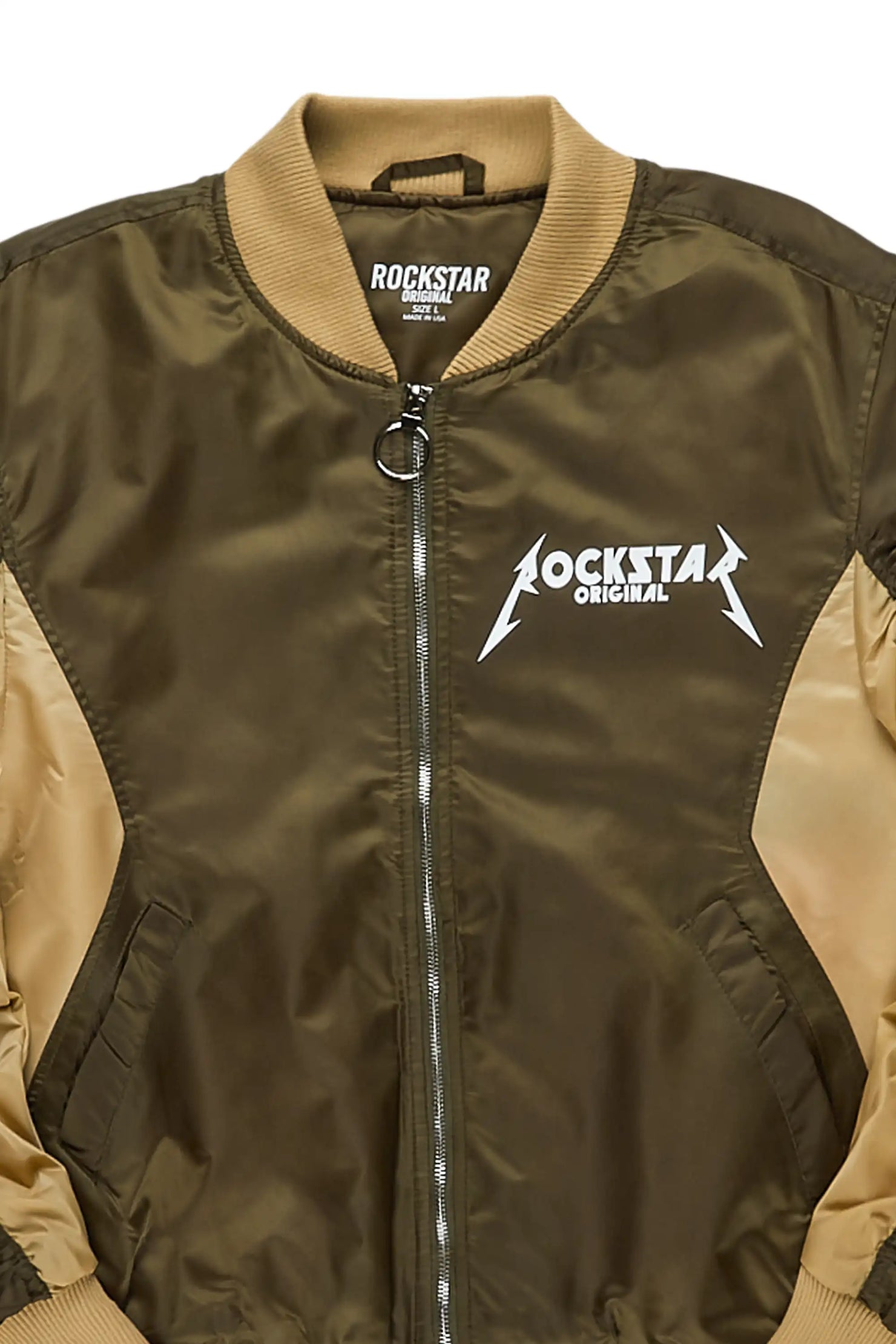 Kavita Olive/Khaki Bomber Jacket