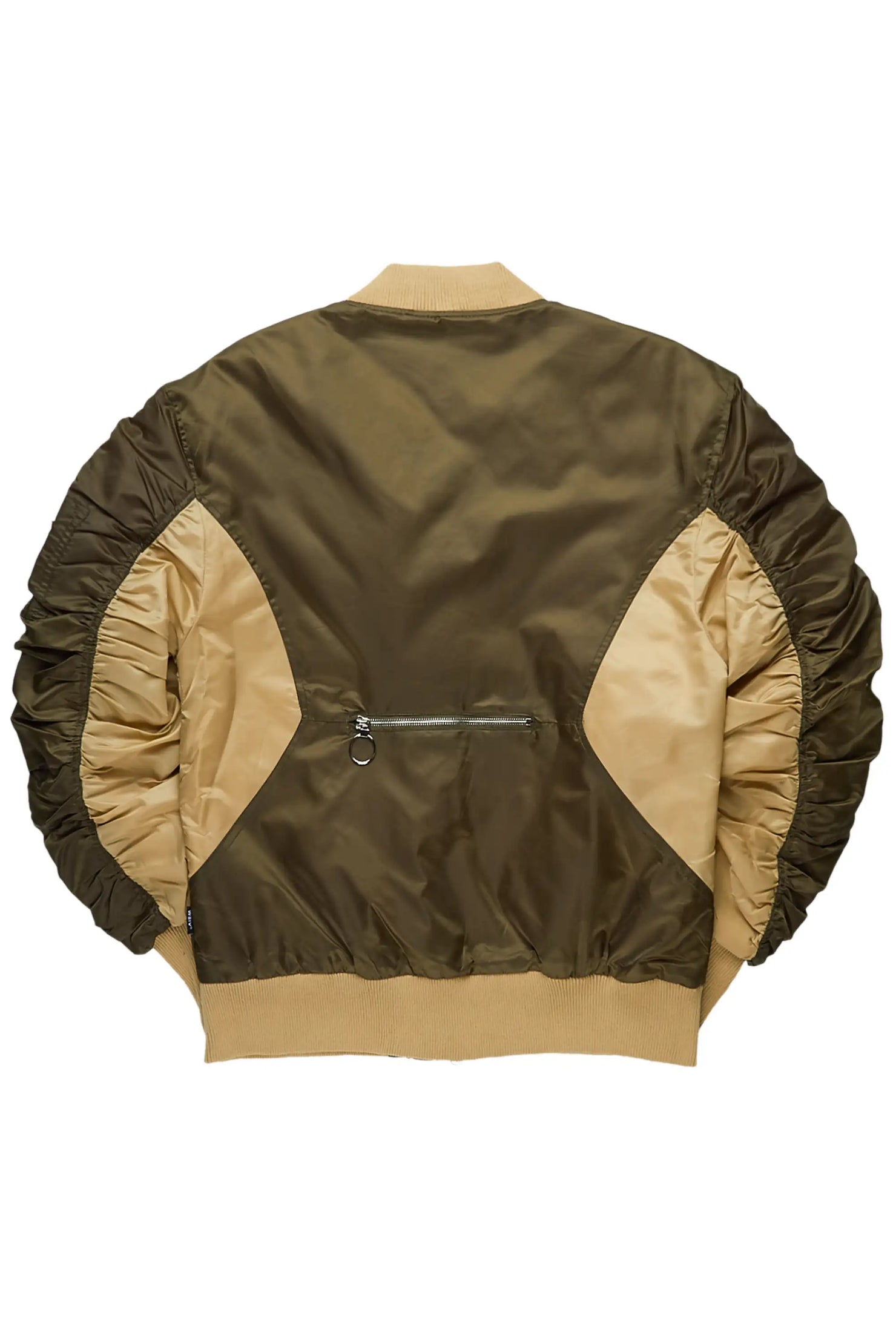 Kavita Olive/Khaki Bomber Jacket