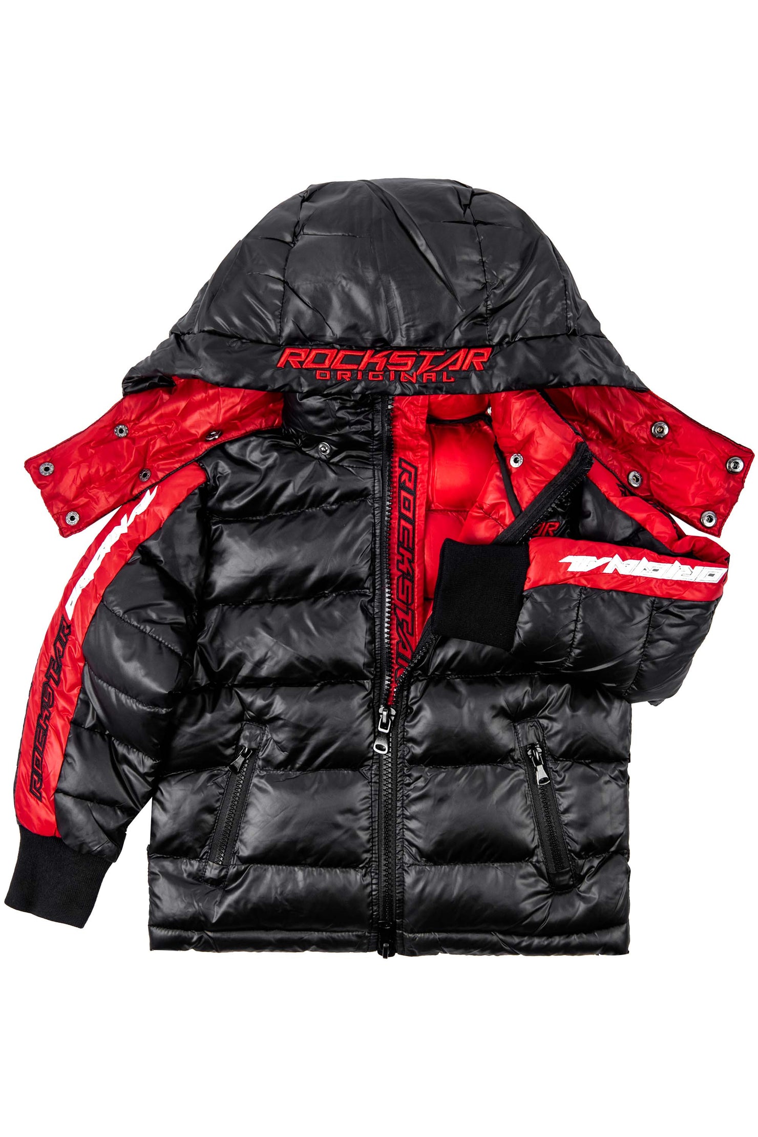 Girls Alaina Black Puffer Jacket