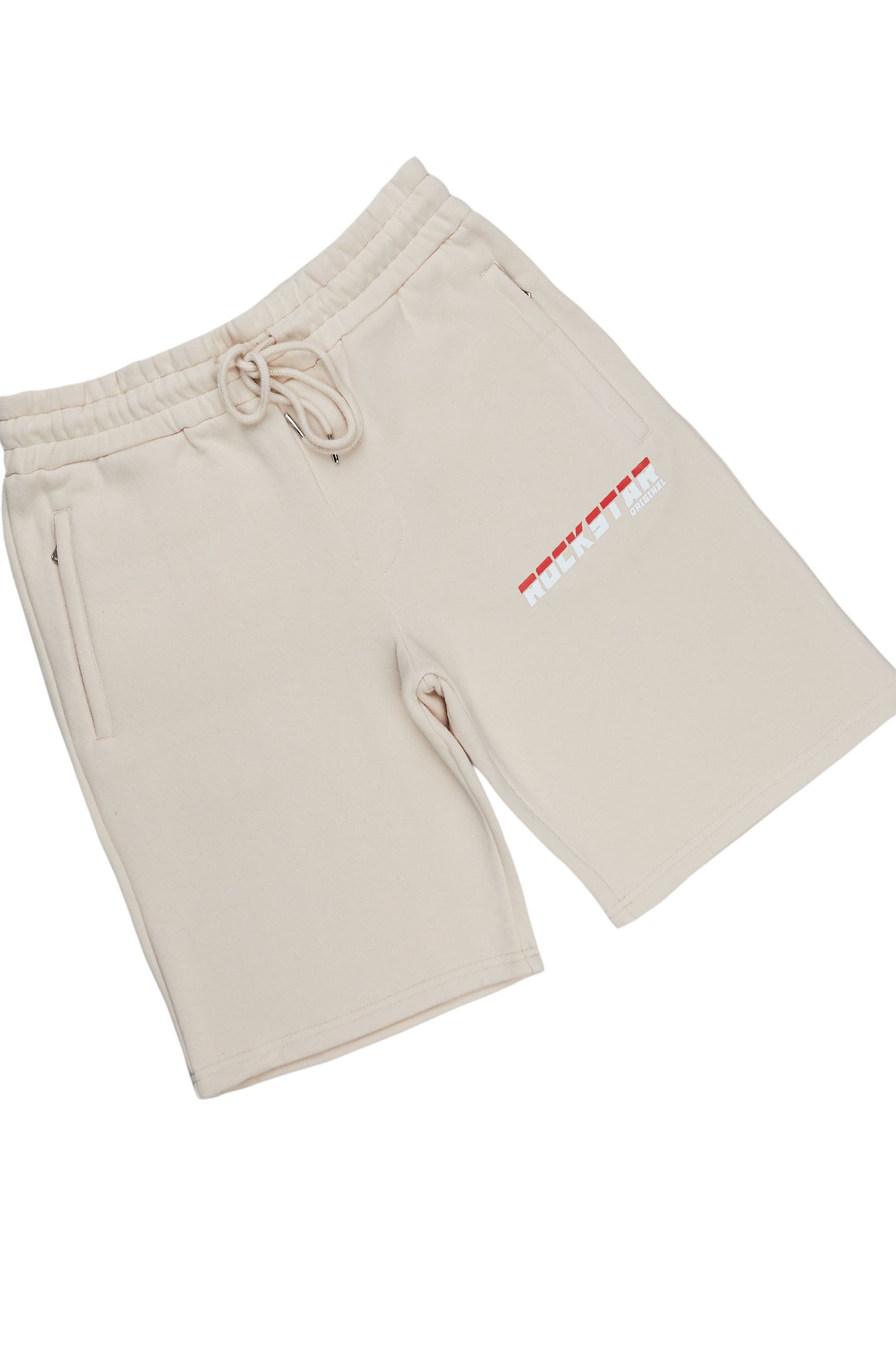 Kingsley Beige Graphic T-Shirt/ Short Set