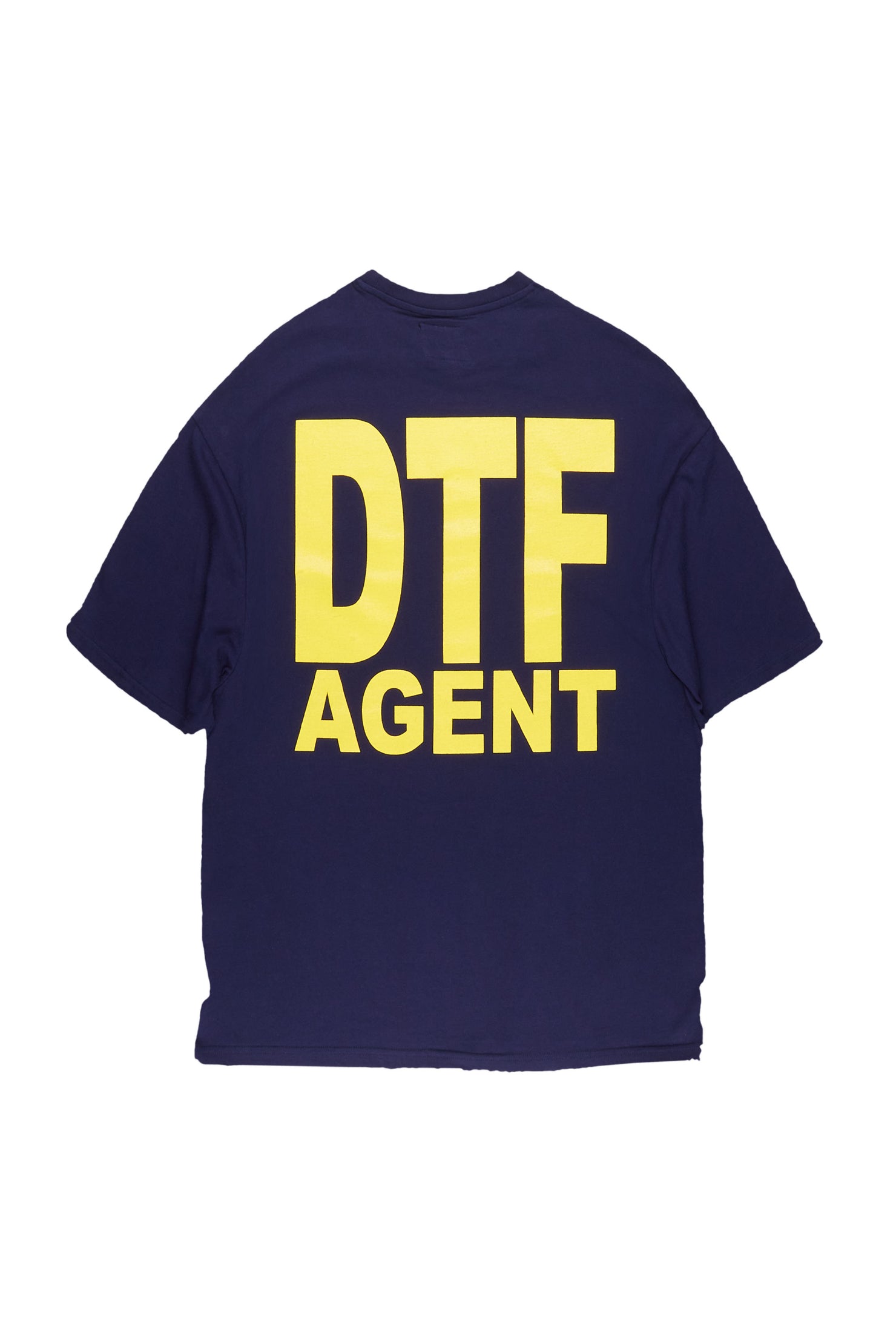 Lastuvus Navy Oversized Graphic T-Shirt
