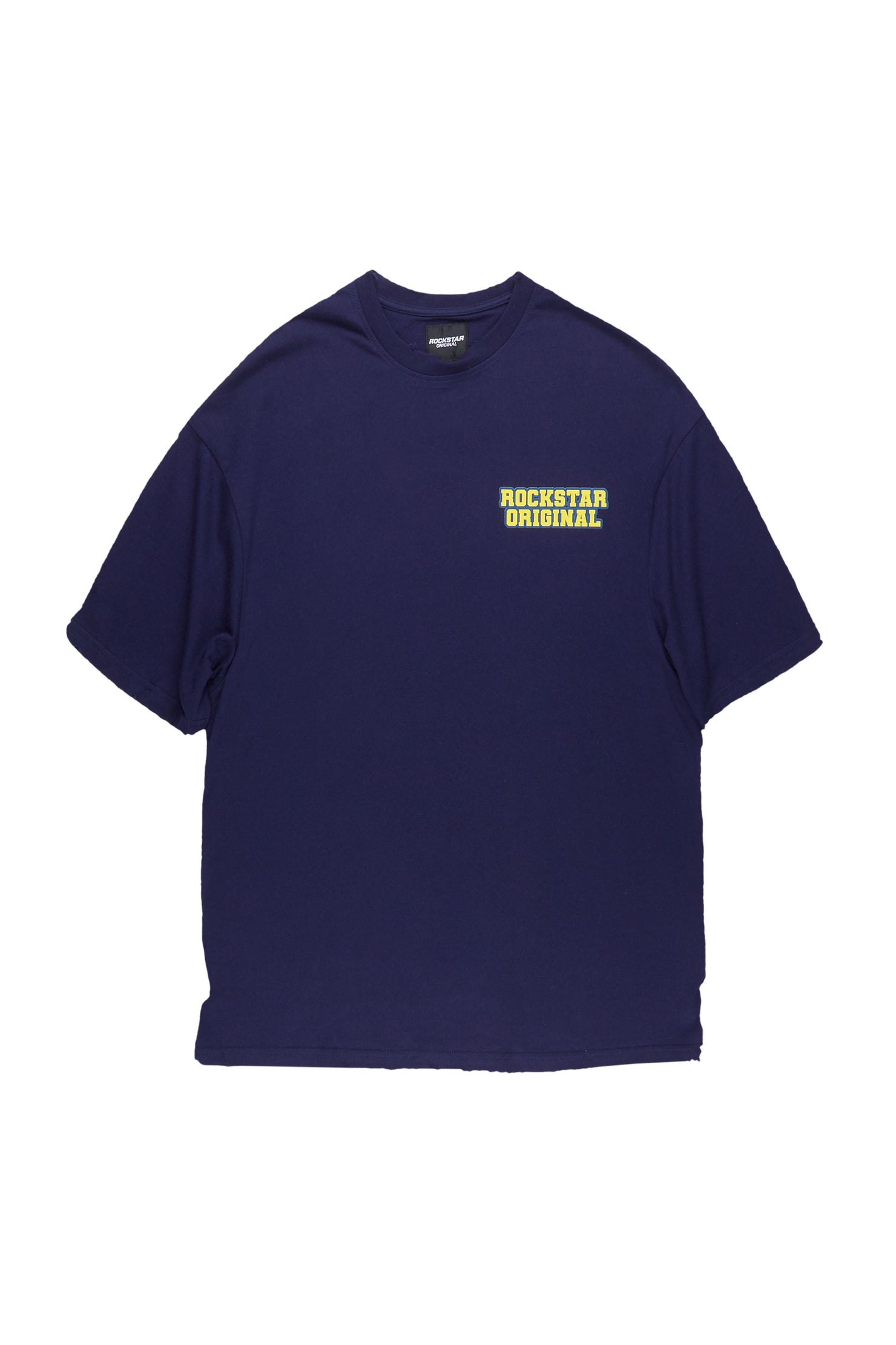 Lastuvus Navy Oversized Graphic T-Shirt