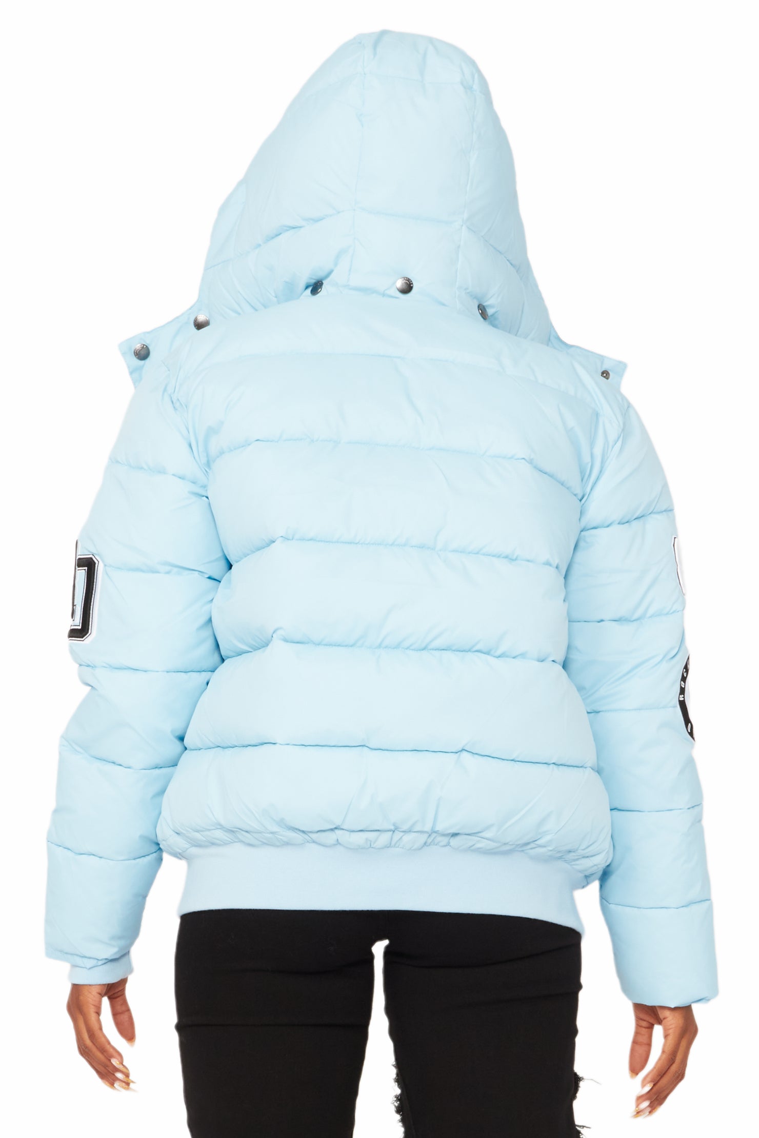 Latoya Baby Blue Oversized Puffer Jacket