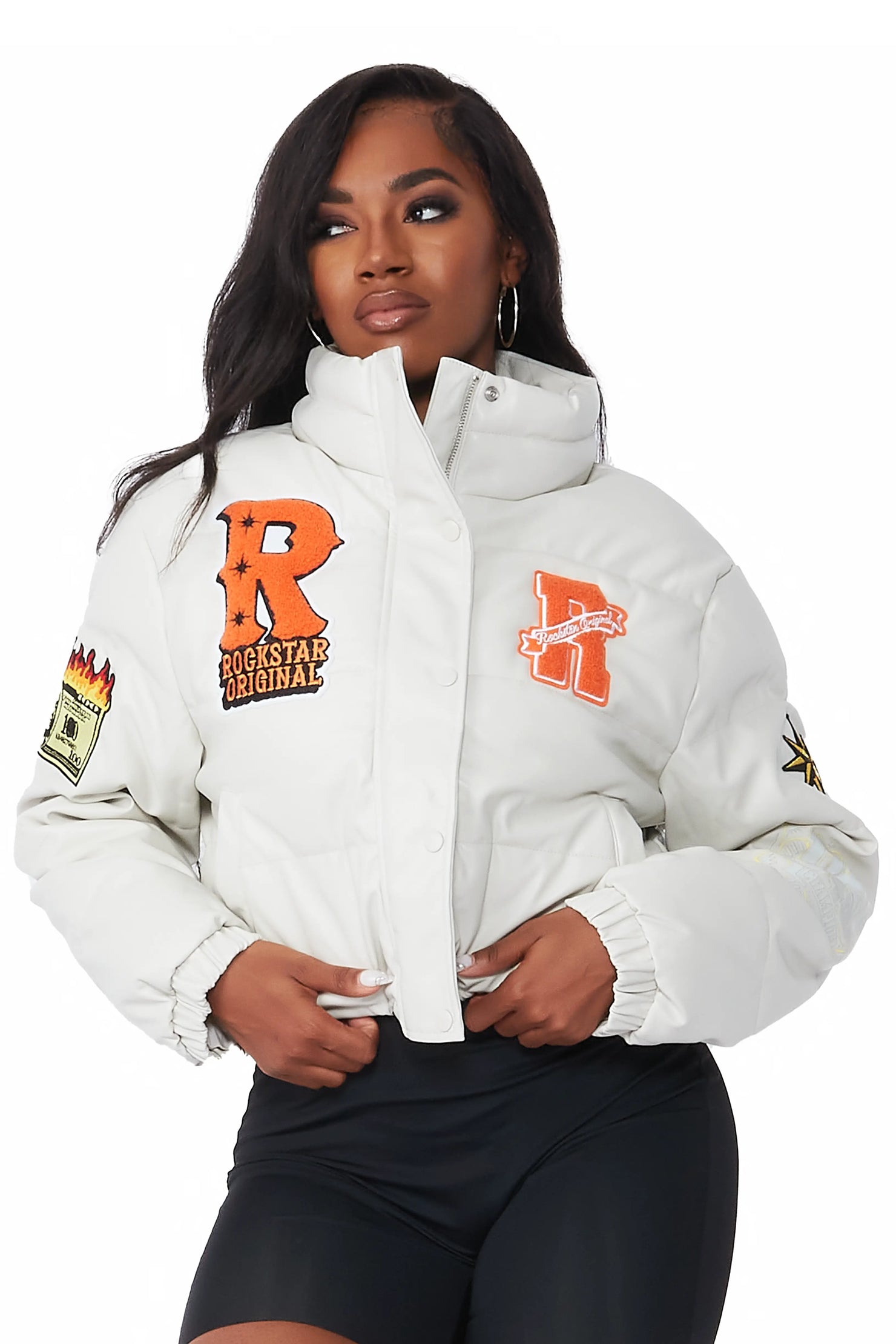 Maliyah Off White Puffer Jacket