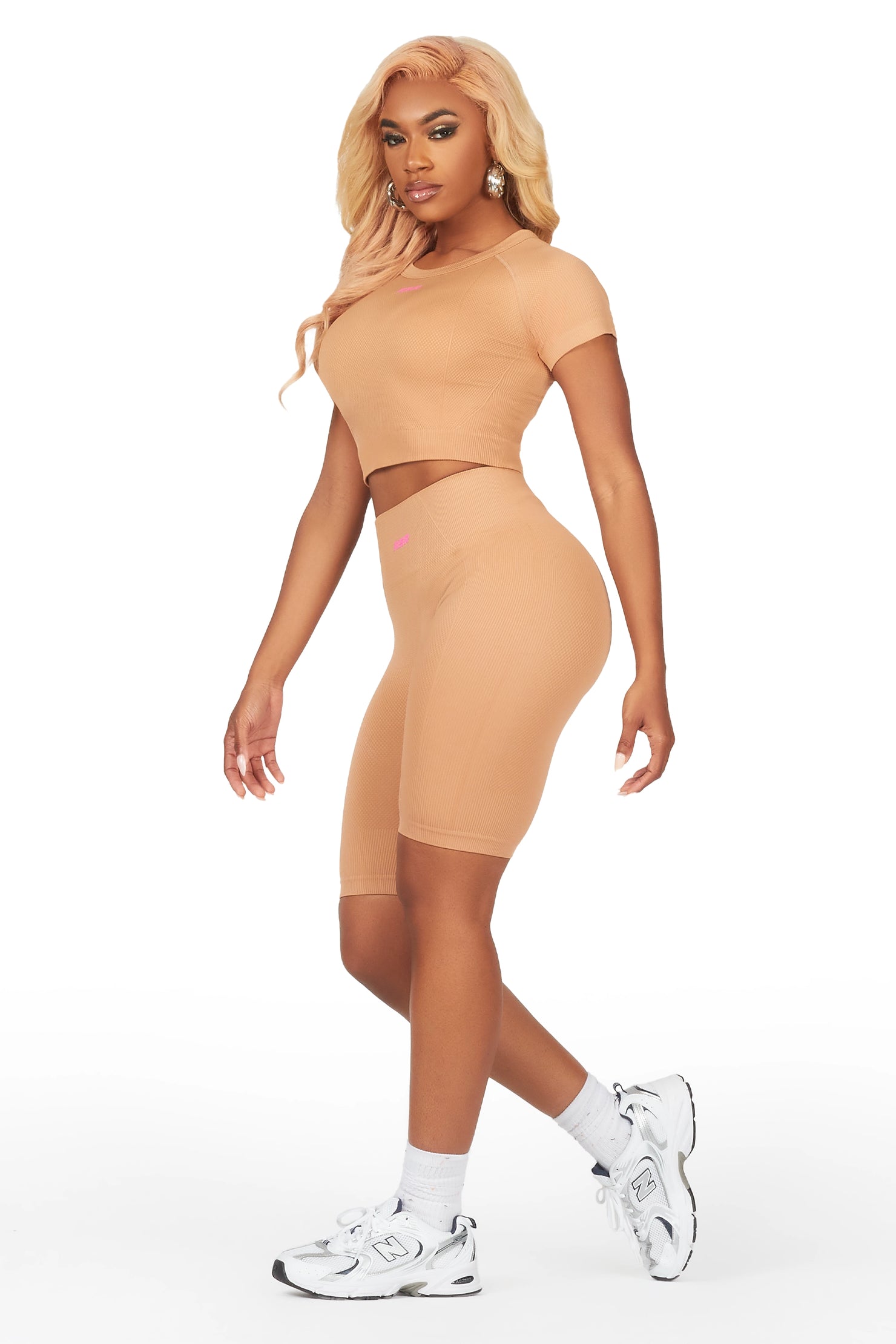 Jaelyn Tan Bike Short Set