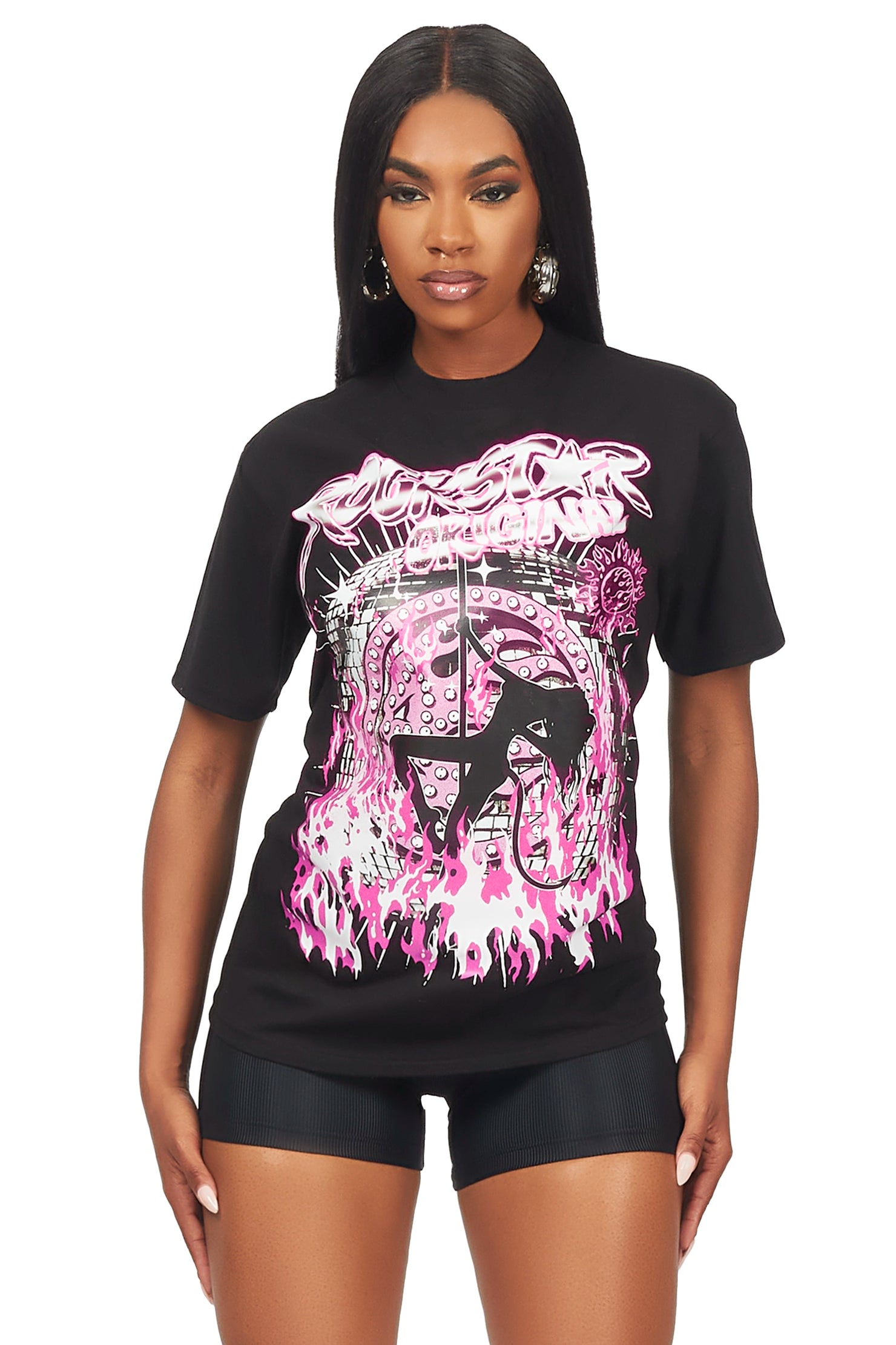 Sonya Black Oversized T-Shirt