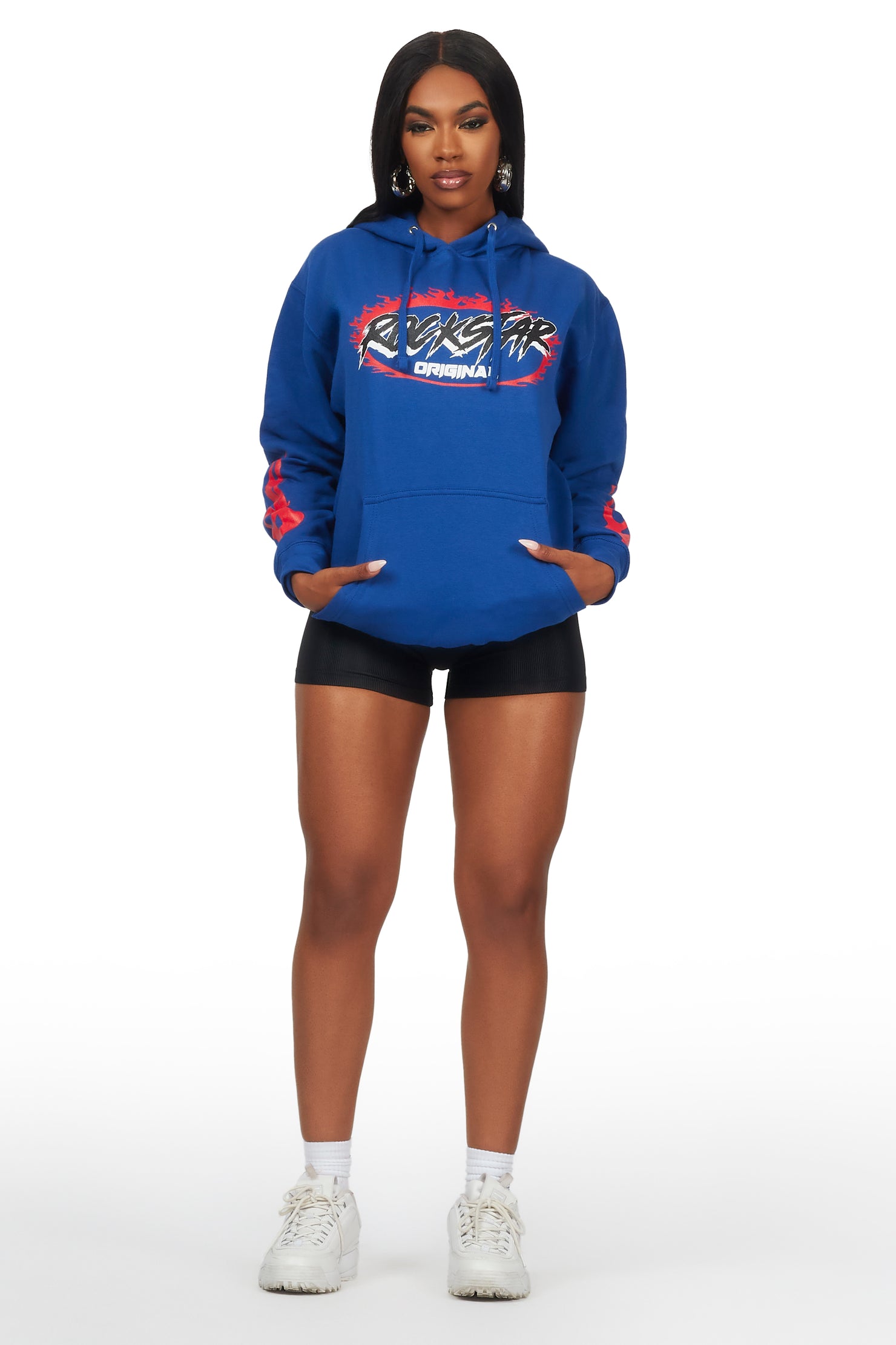 Aviana Royal Blue Oversized Hoodie