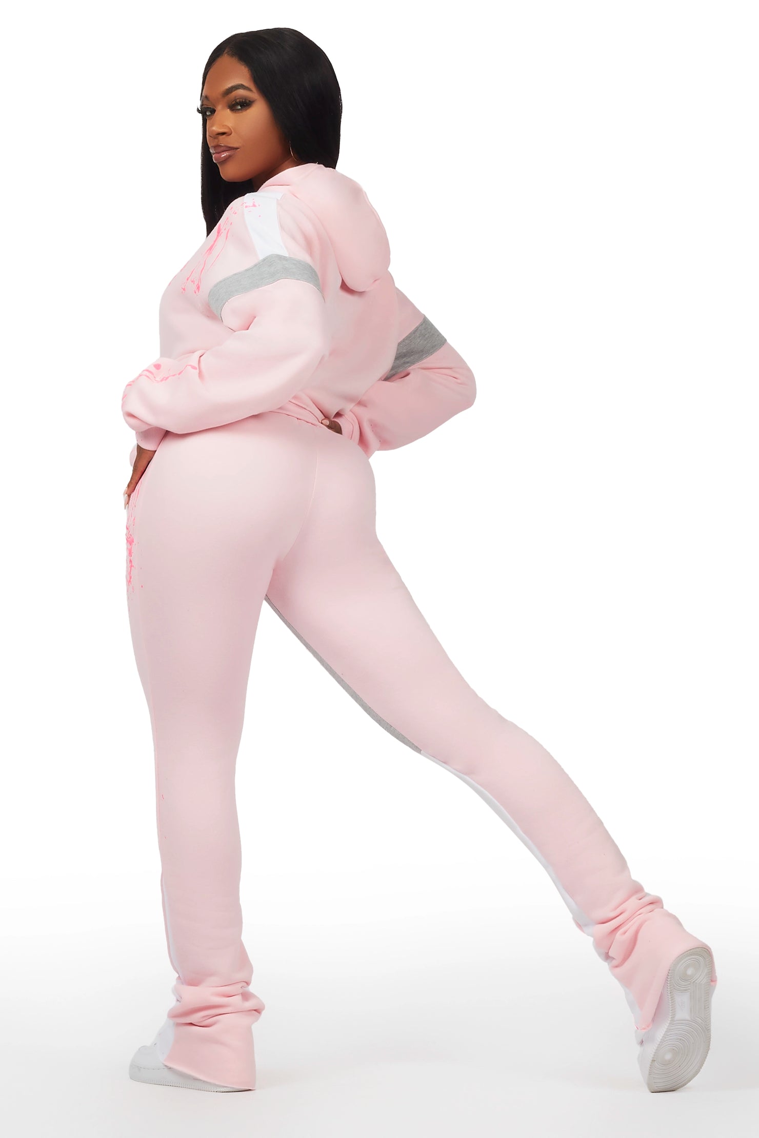 Kyteona Light Pink Inset Stacked Trackset