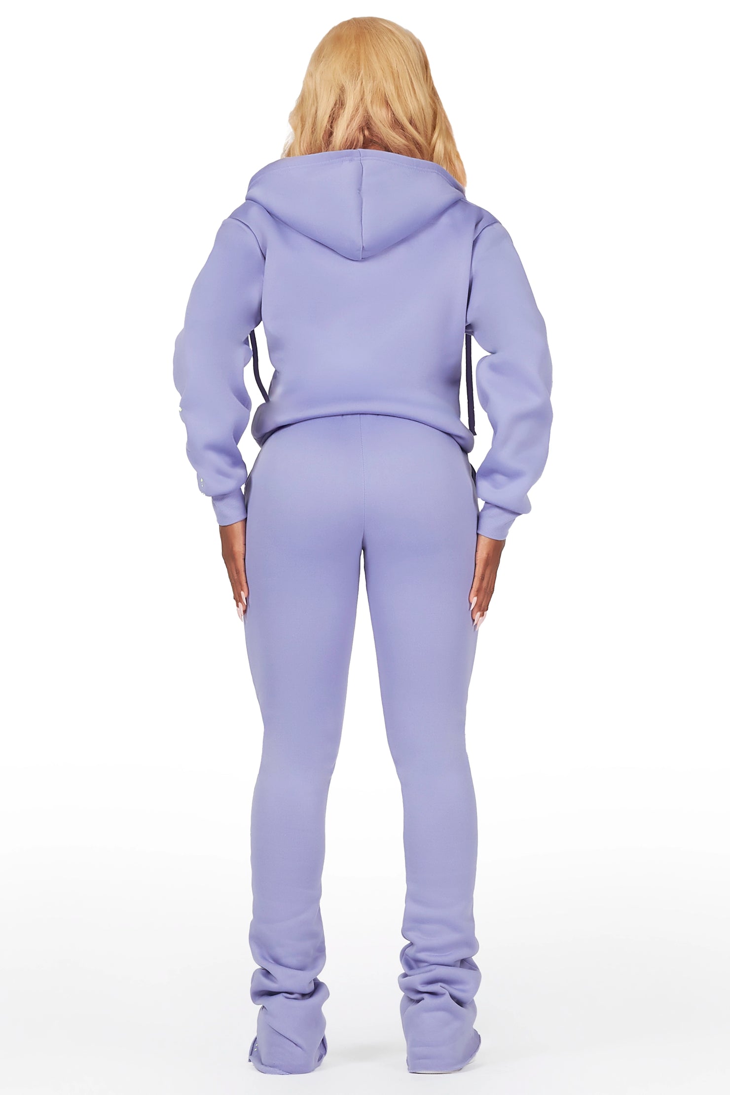 Destinee Periwinkle Zip Up Super Stacked Trackset