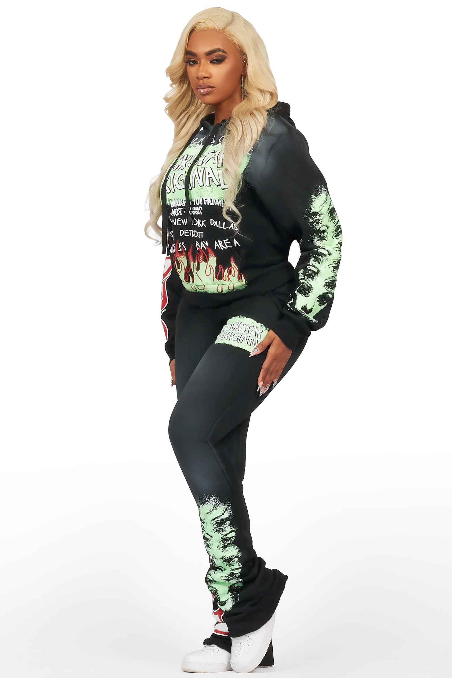 Marcey Black Super Stacked Trackset