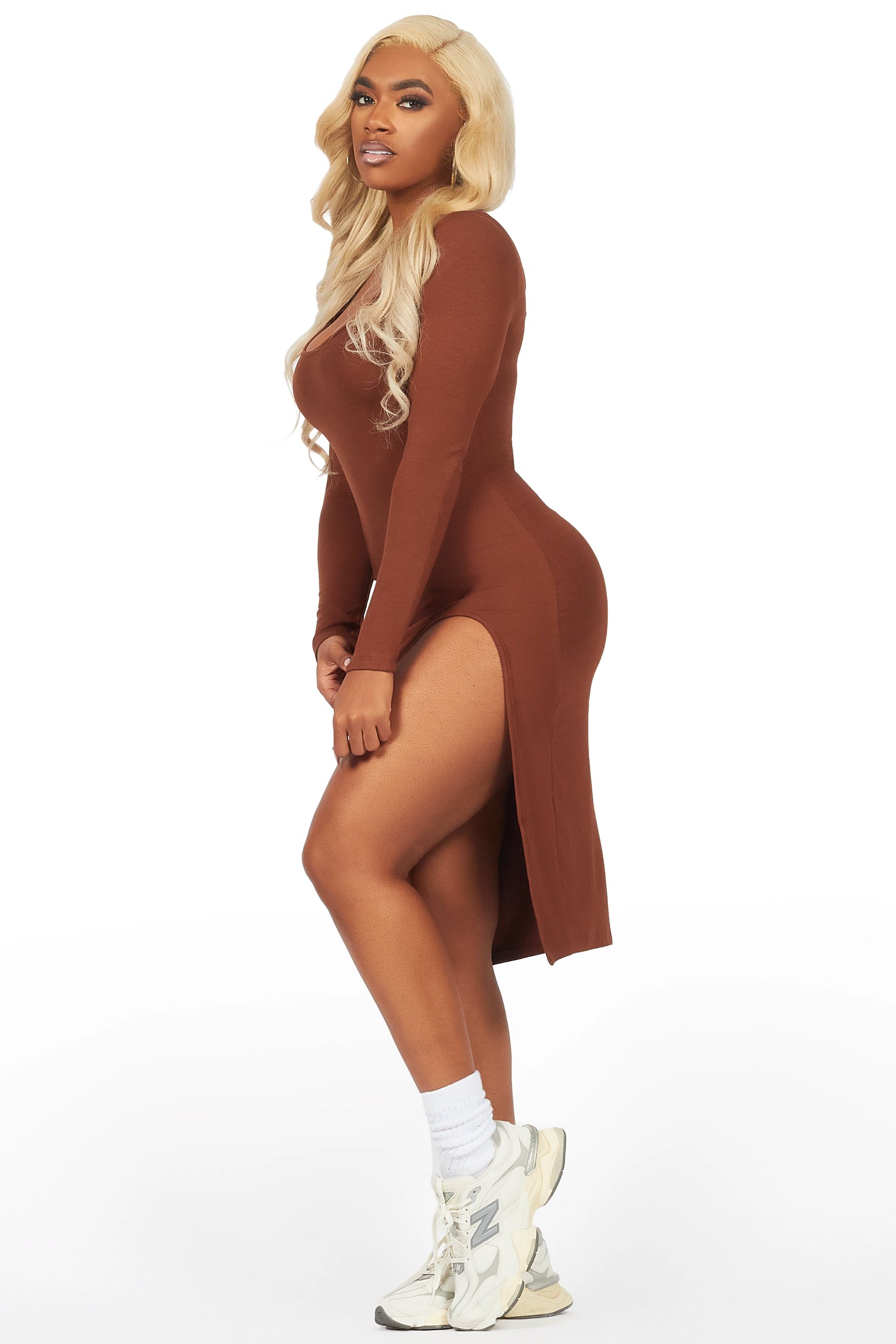 Dionna Brown Basic Midi Dress