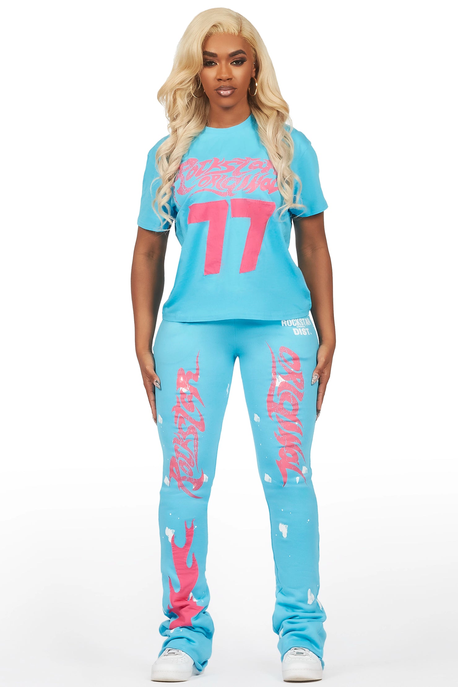 Tayonna Blue T-Shirt Trackset