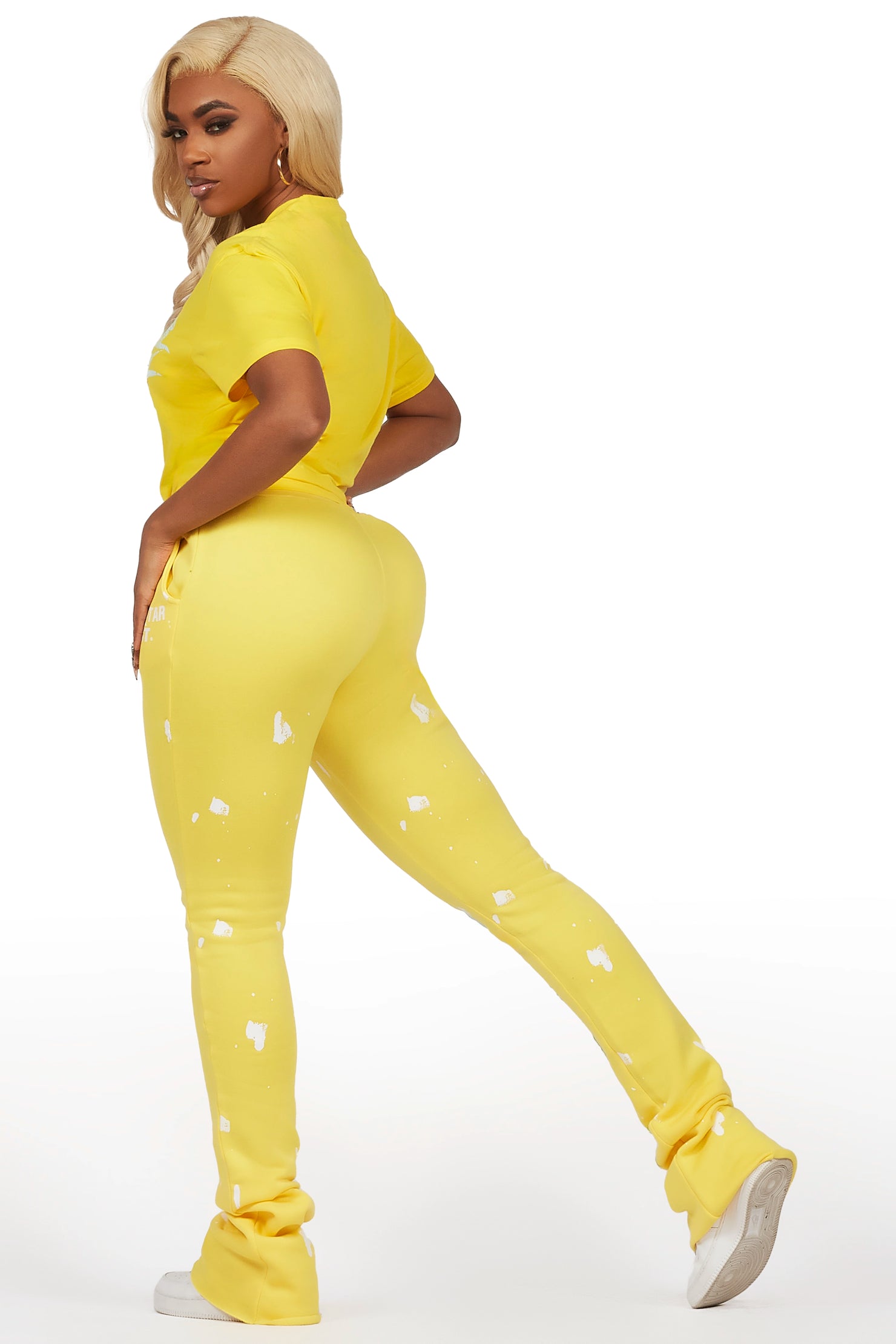 Tayonna Yellow T-Shirt Trackset
