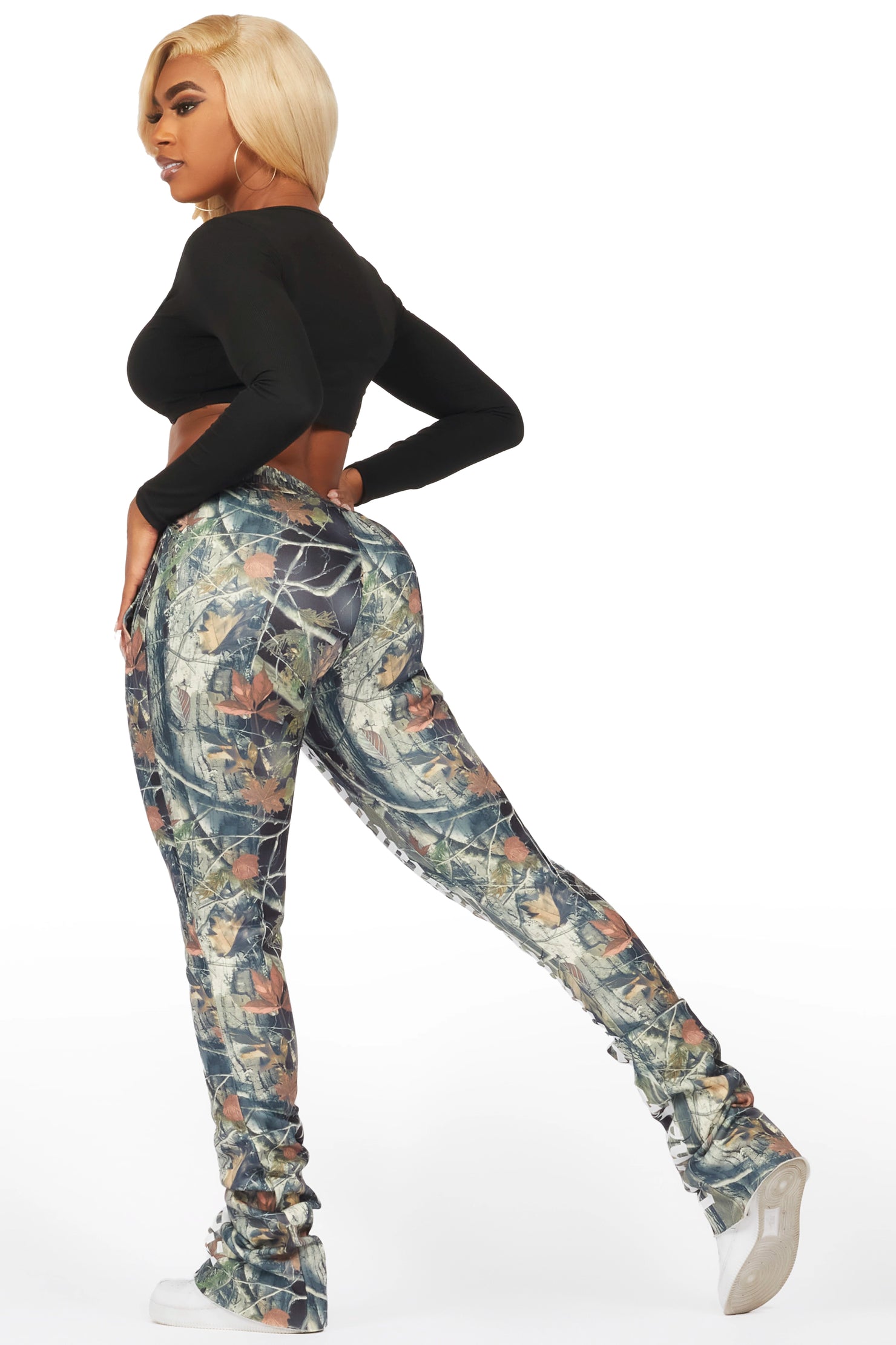 Blakely Black Tree Camo Super Stacked Pant