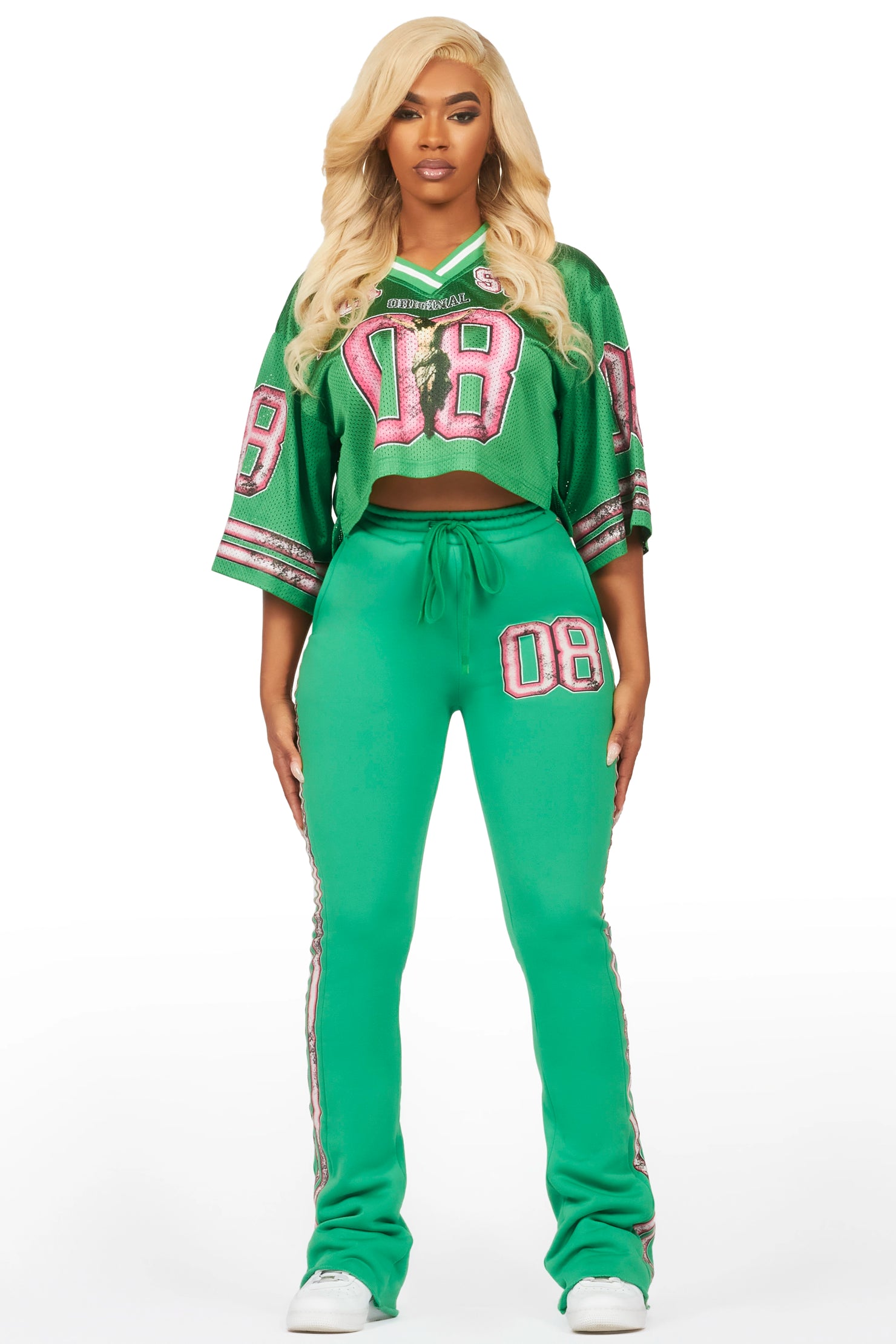 Azalia Green Jersey Trackset