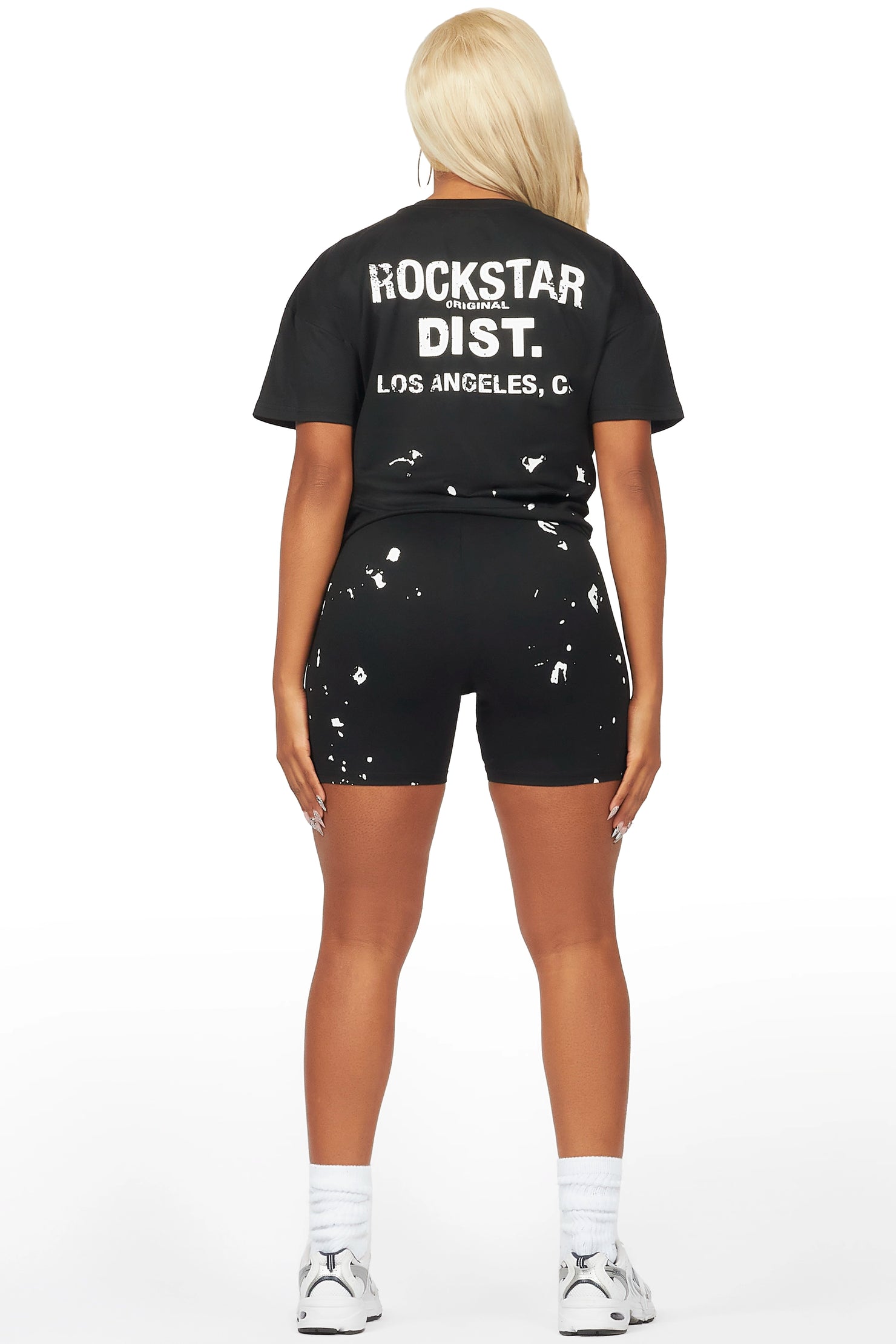 Living For It Black Bike Short Set