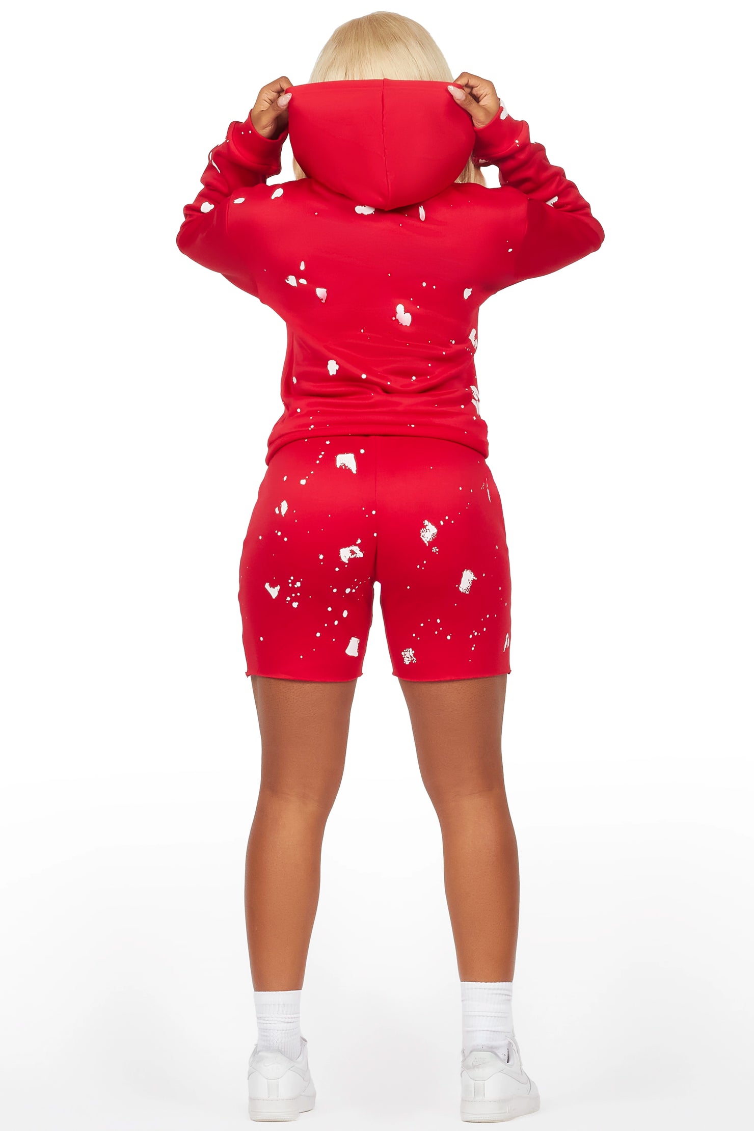 Just Between Us Red Short Set