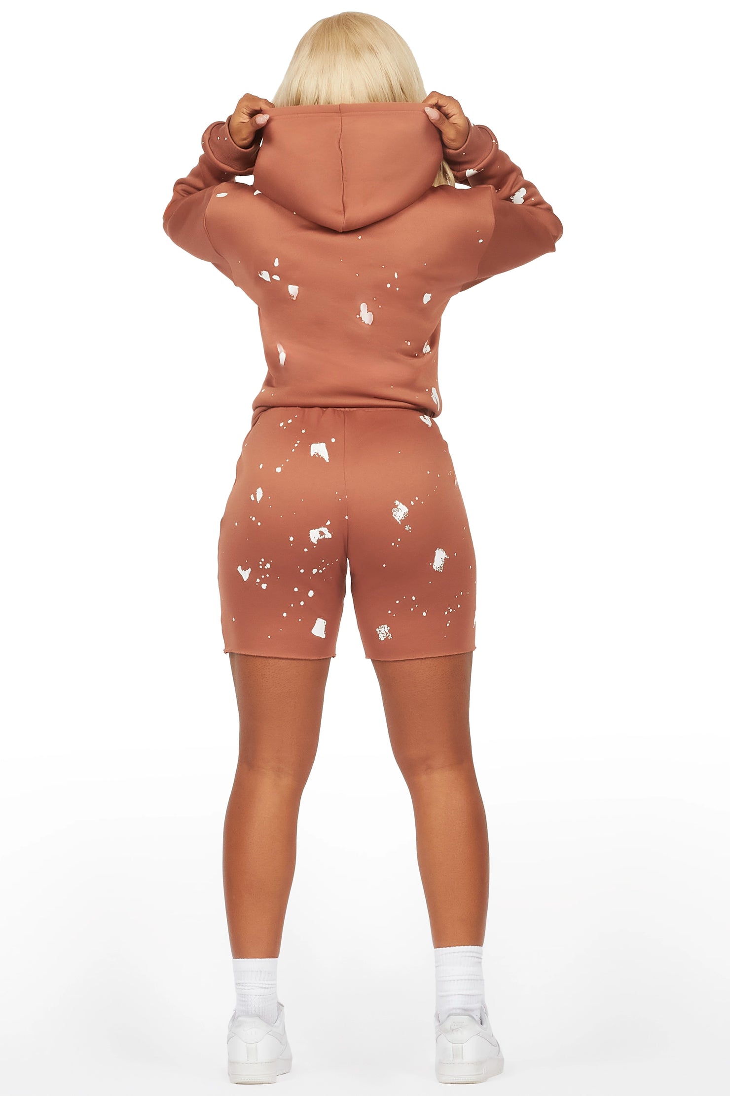 Just Between Us Mocha Short Set