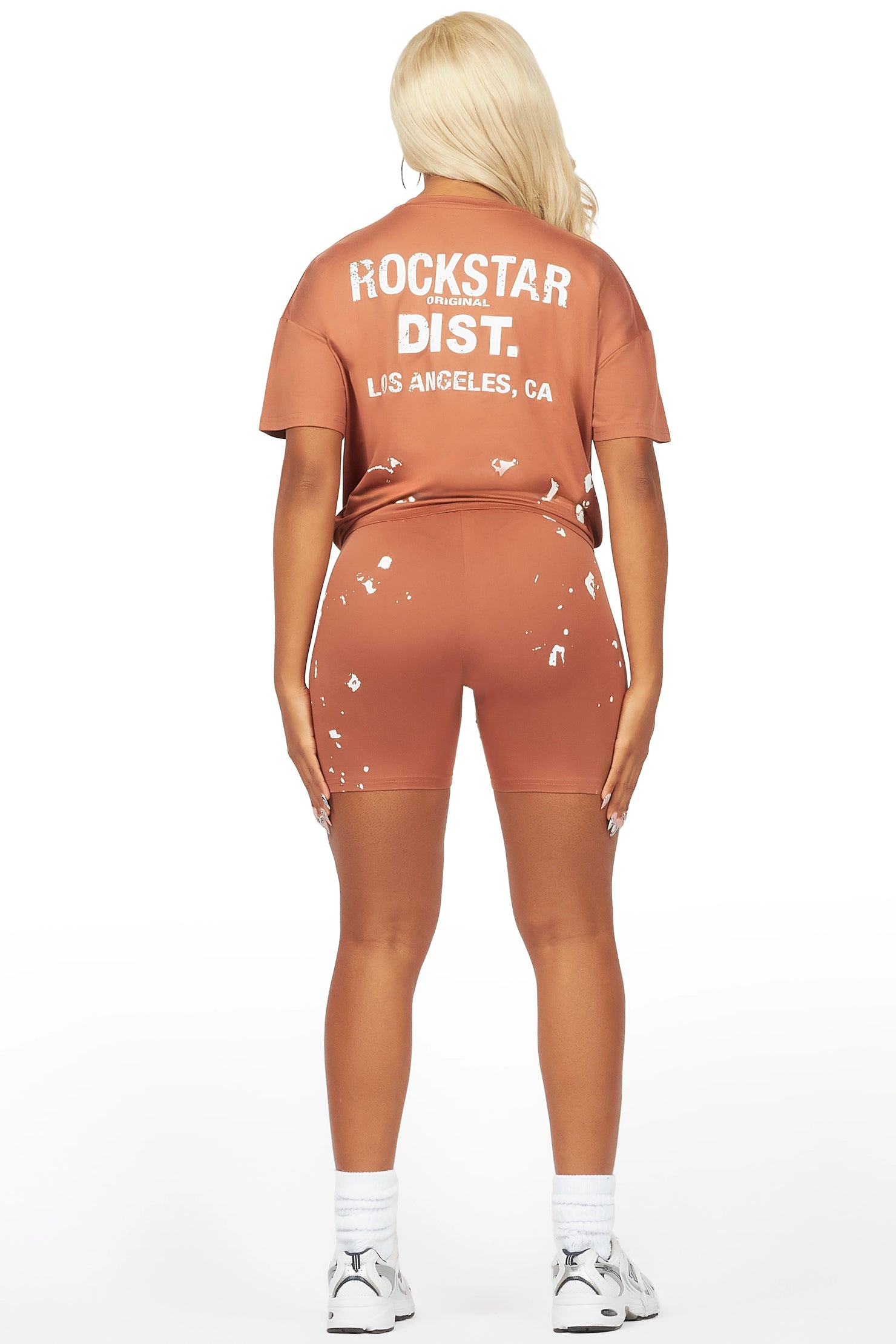 Living For It Mocha Bike Short Set