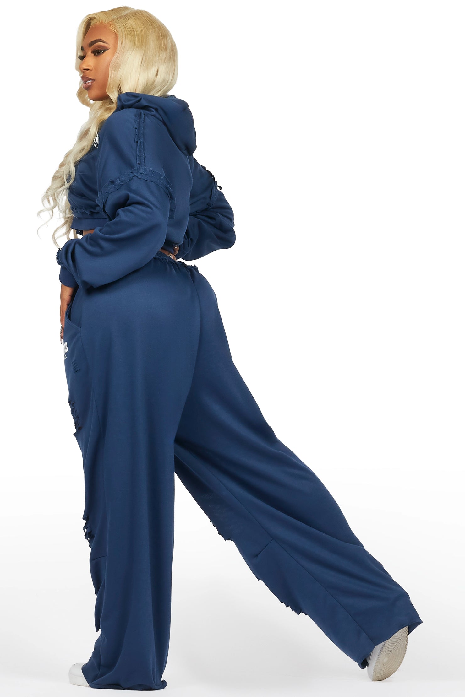 Corrina Navy French Terry Oversized Trackset