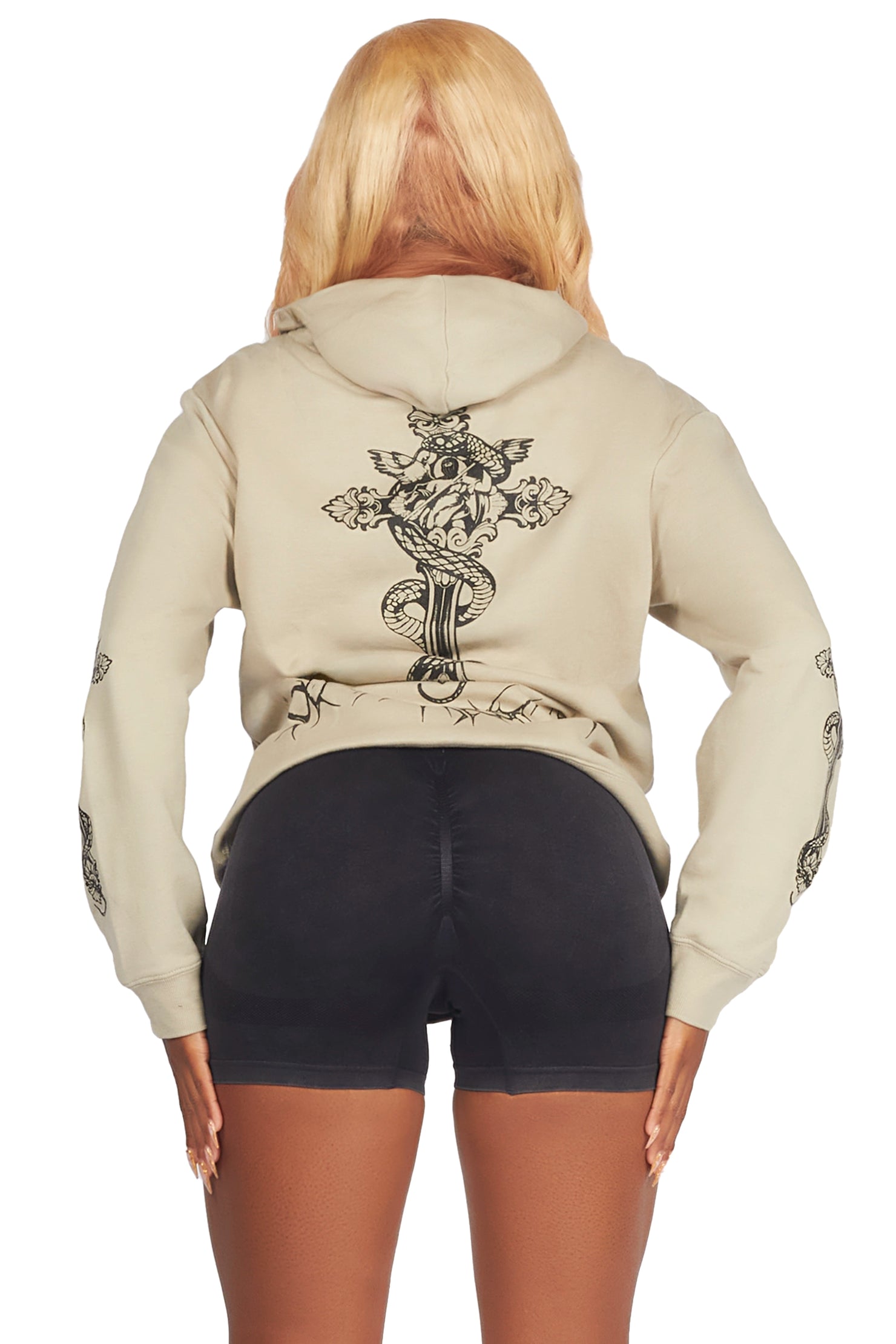 Najee Beige/Black Short Set