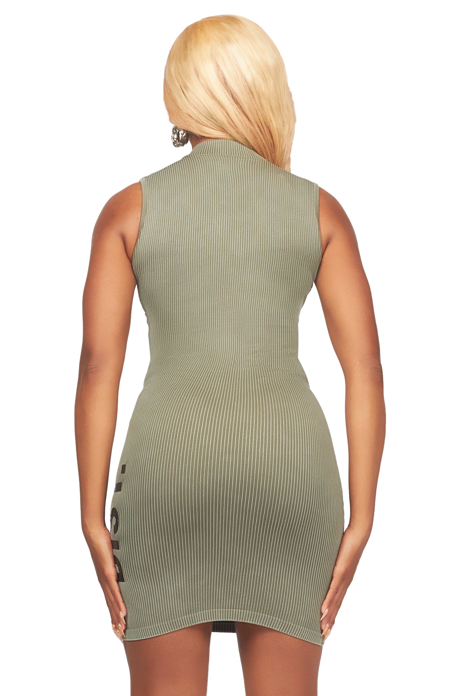 Nabrea Olive Mini Dress