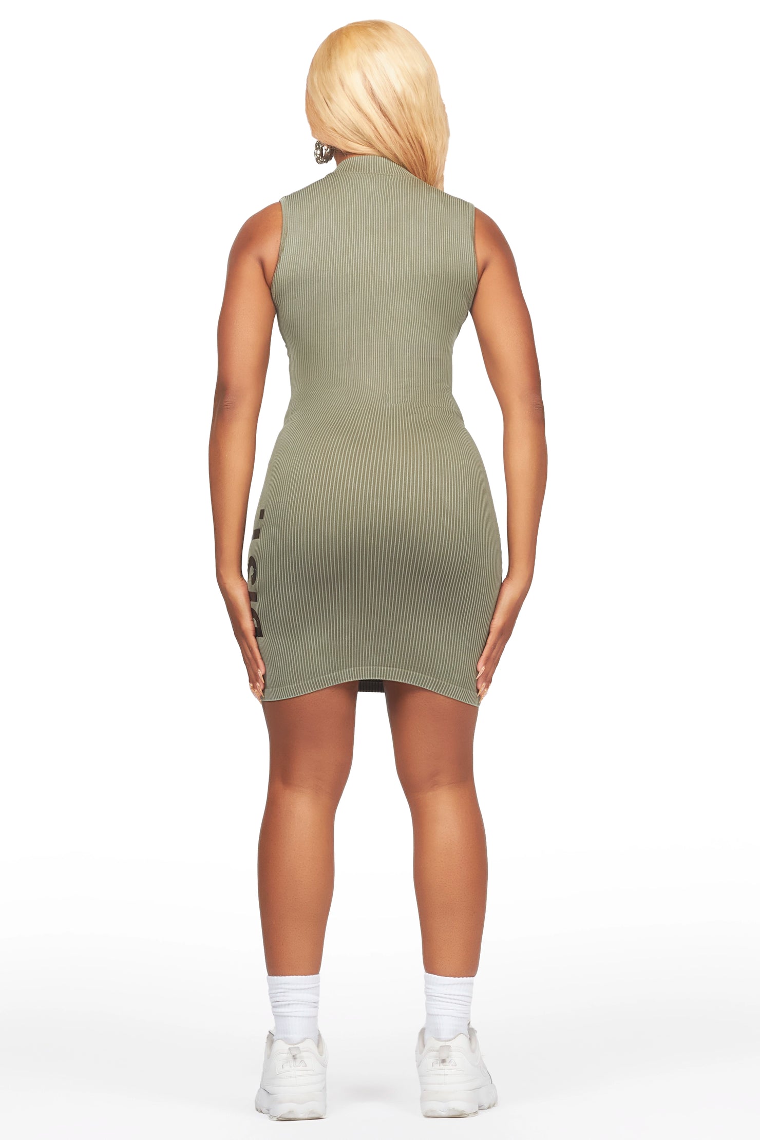 Nabrea Olive Mini Dress