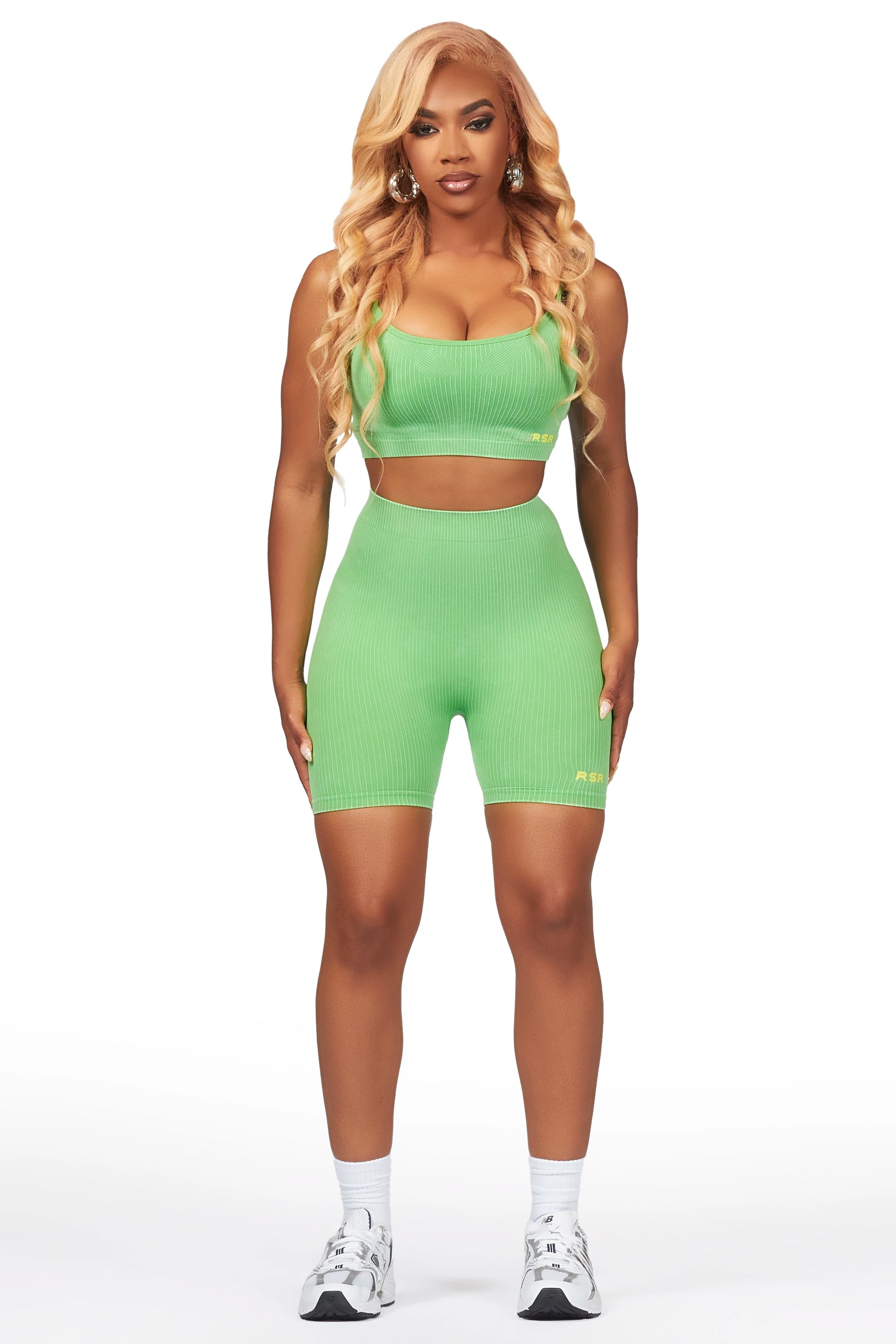 Sharifa Green Active Short Set