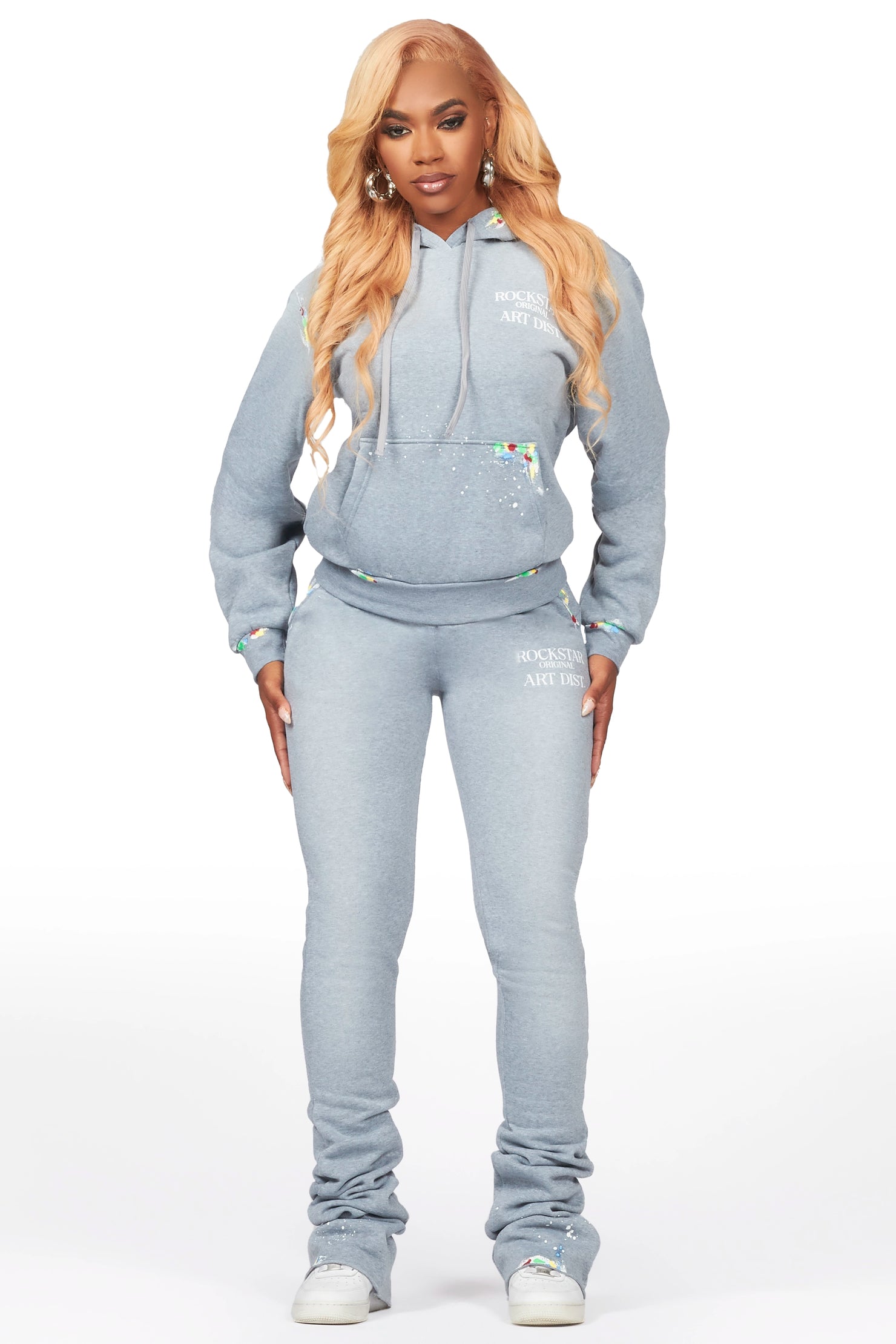 Nevaeh Heather Grey Super Stacked Trackset