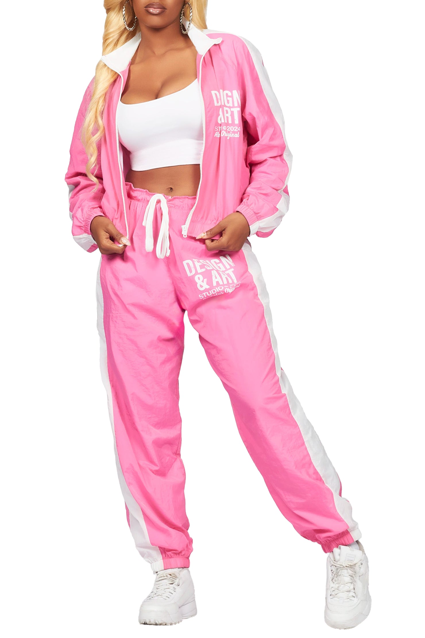 Lamanda Pink Baggy Lightweight Trackset