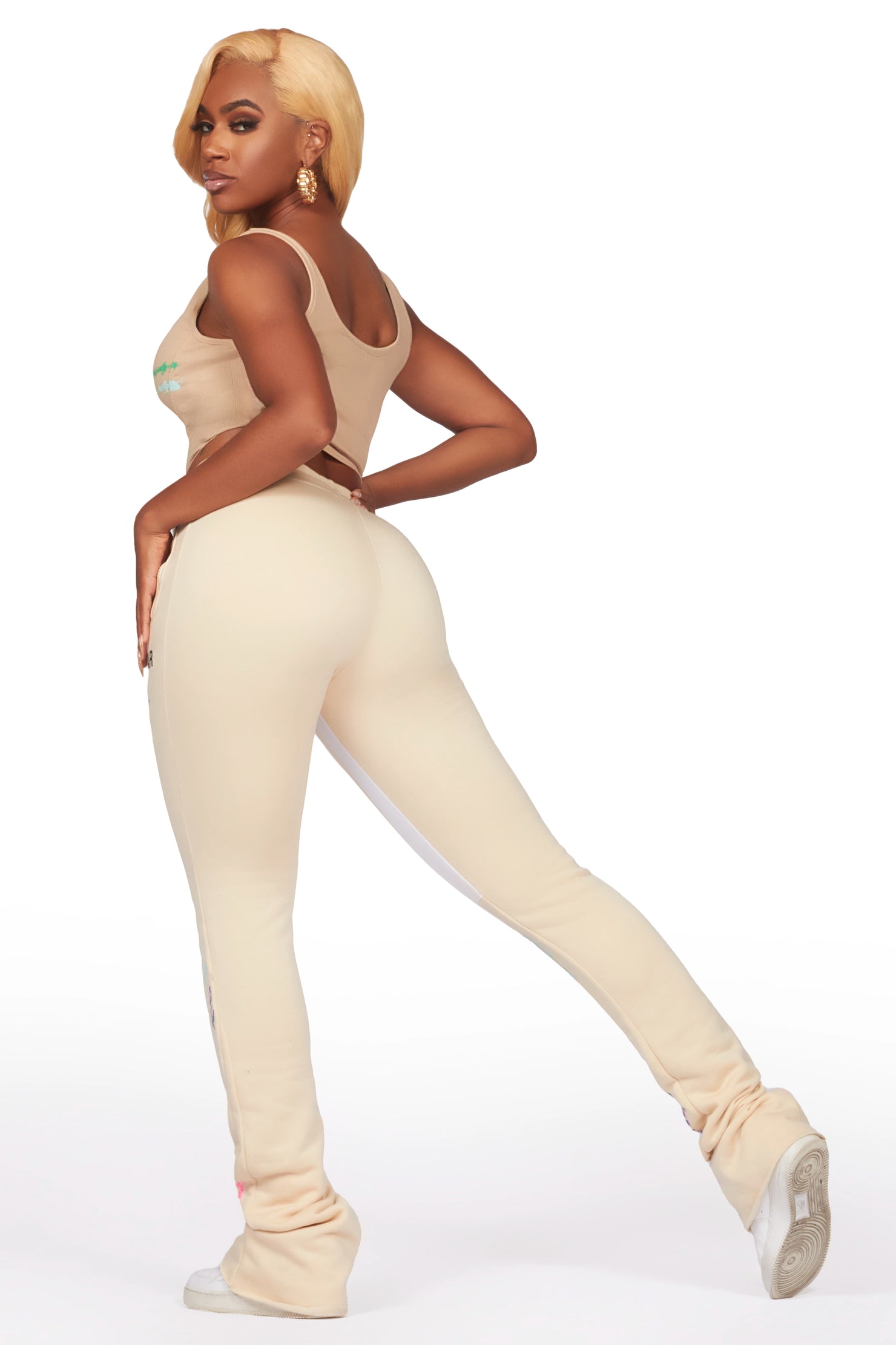 Brandee Beige Corset Super Stacked Trackset