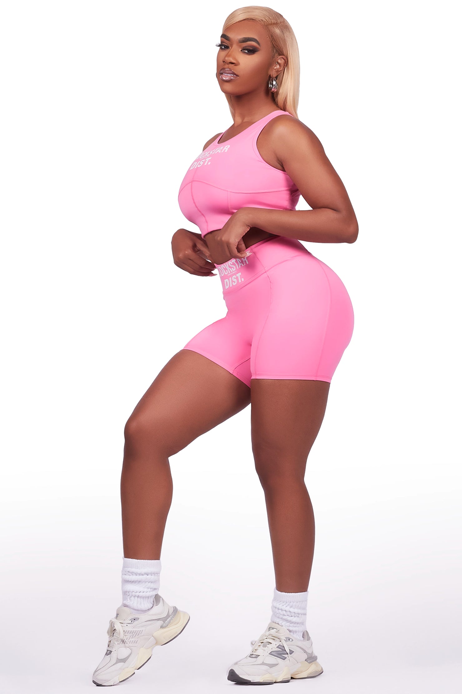 Teonka Hot Pink Bike Short Set
