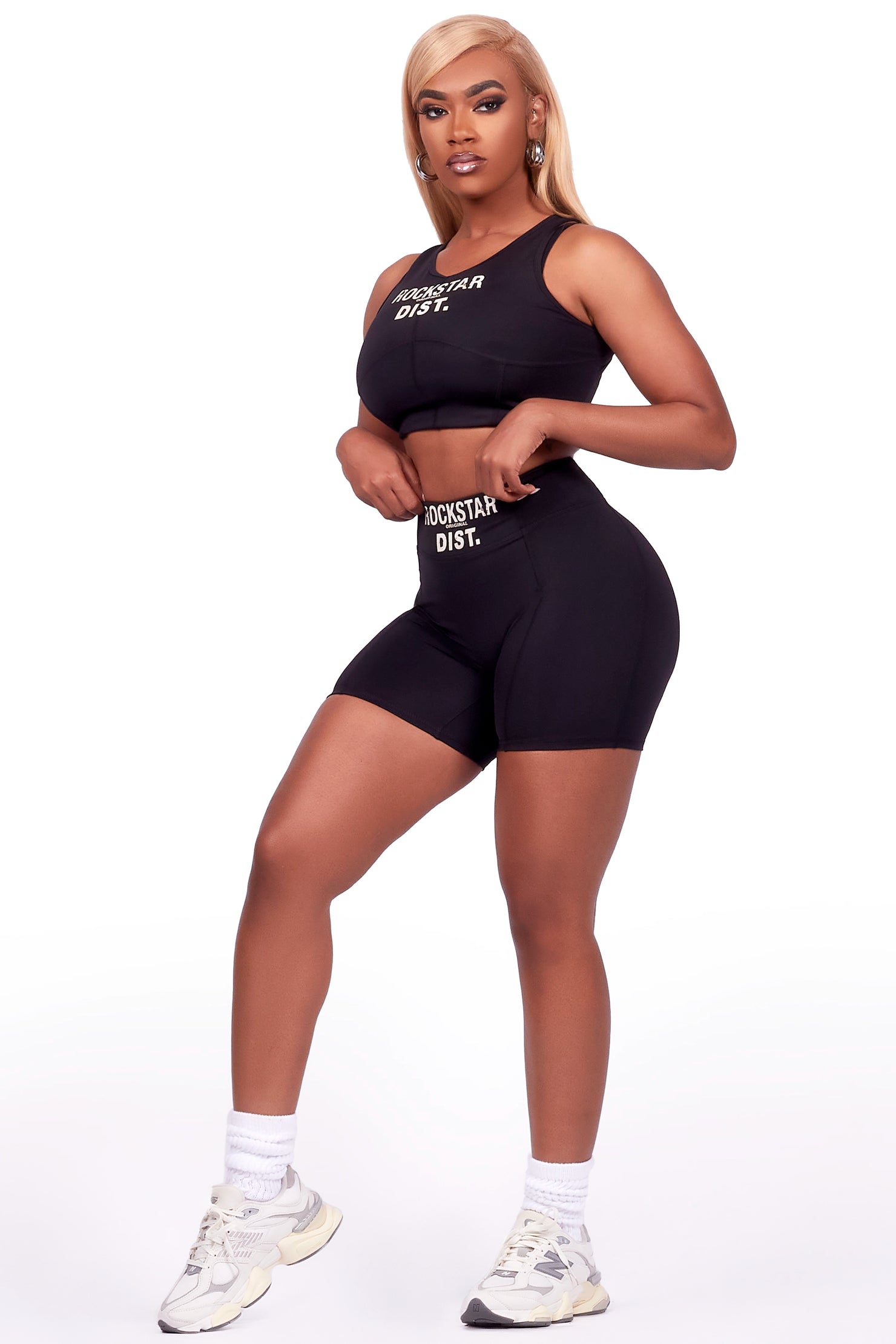 Teonka Black Bike Short Set