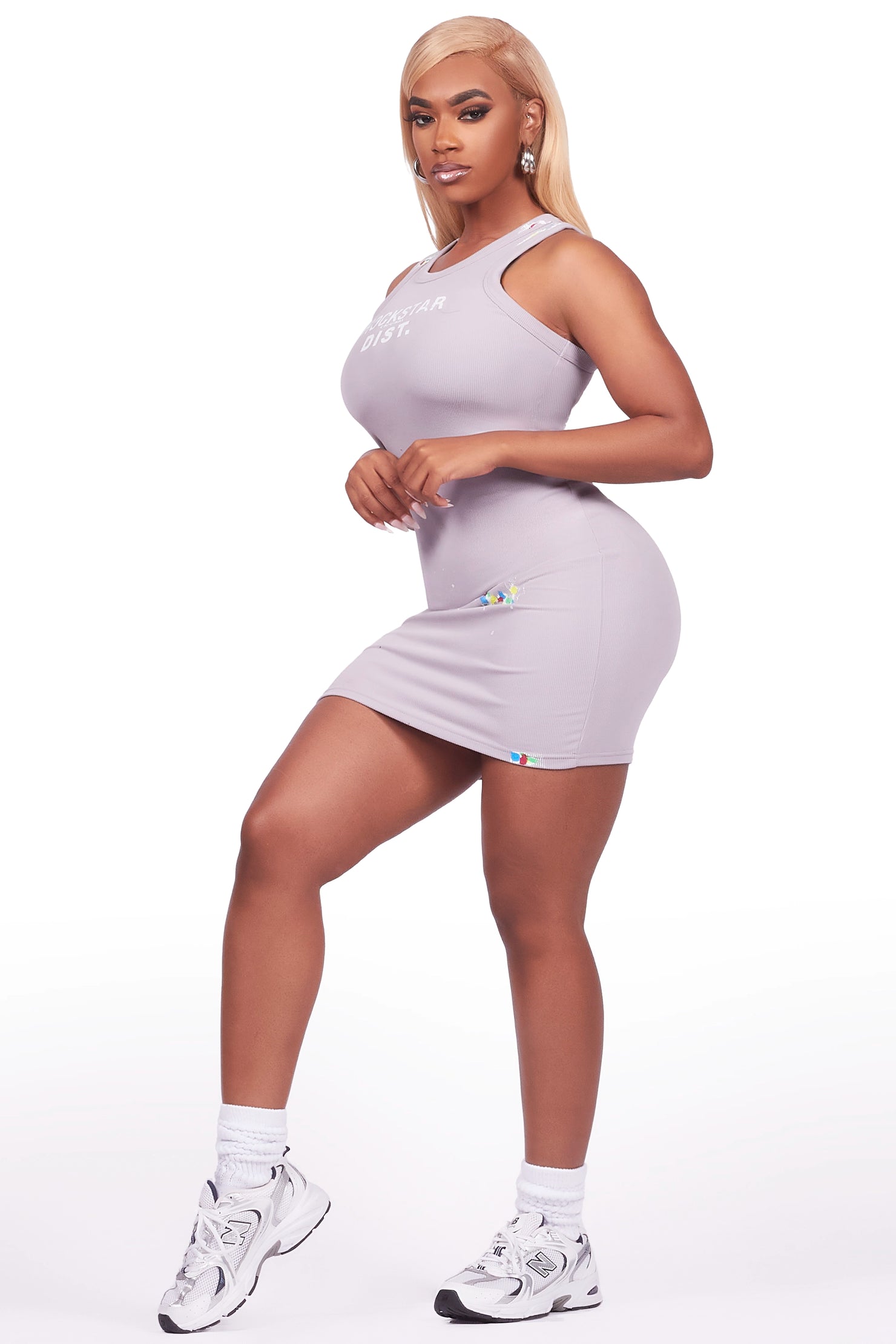 Candica Grey Mini Dress