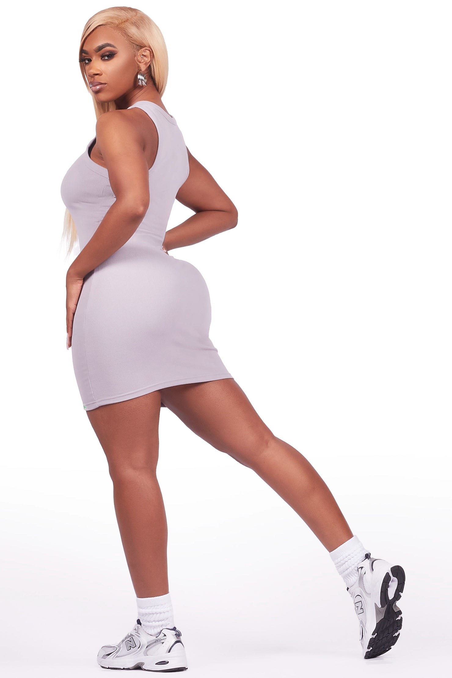 Candica Grey Mini Dress