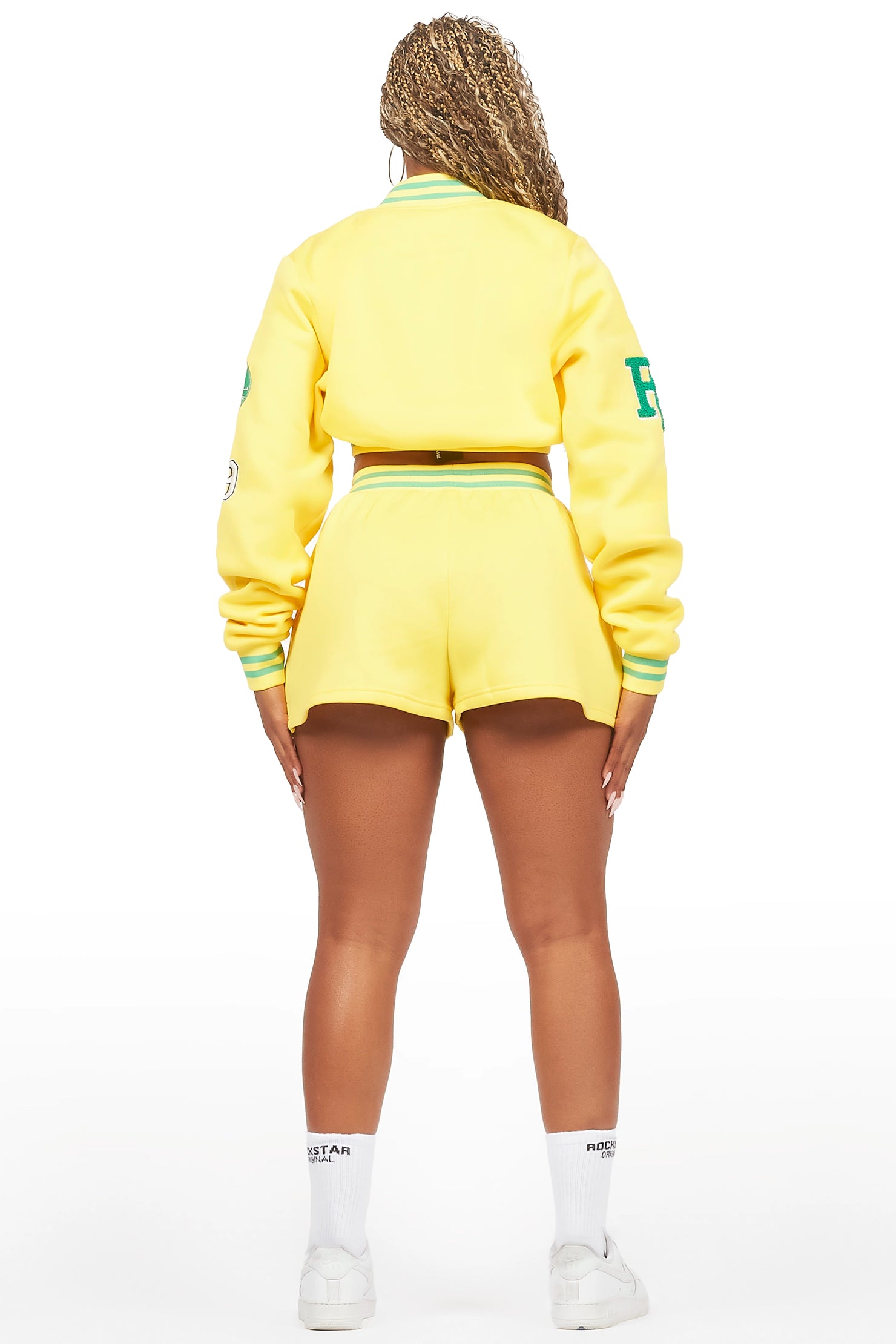 Esmeralda Yellow Varsity Short Set