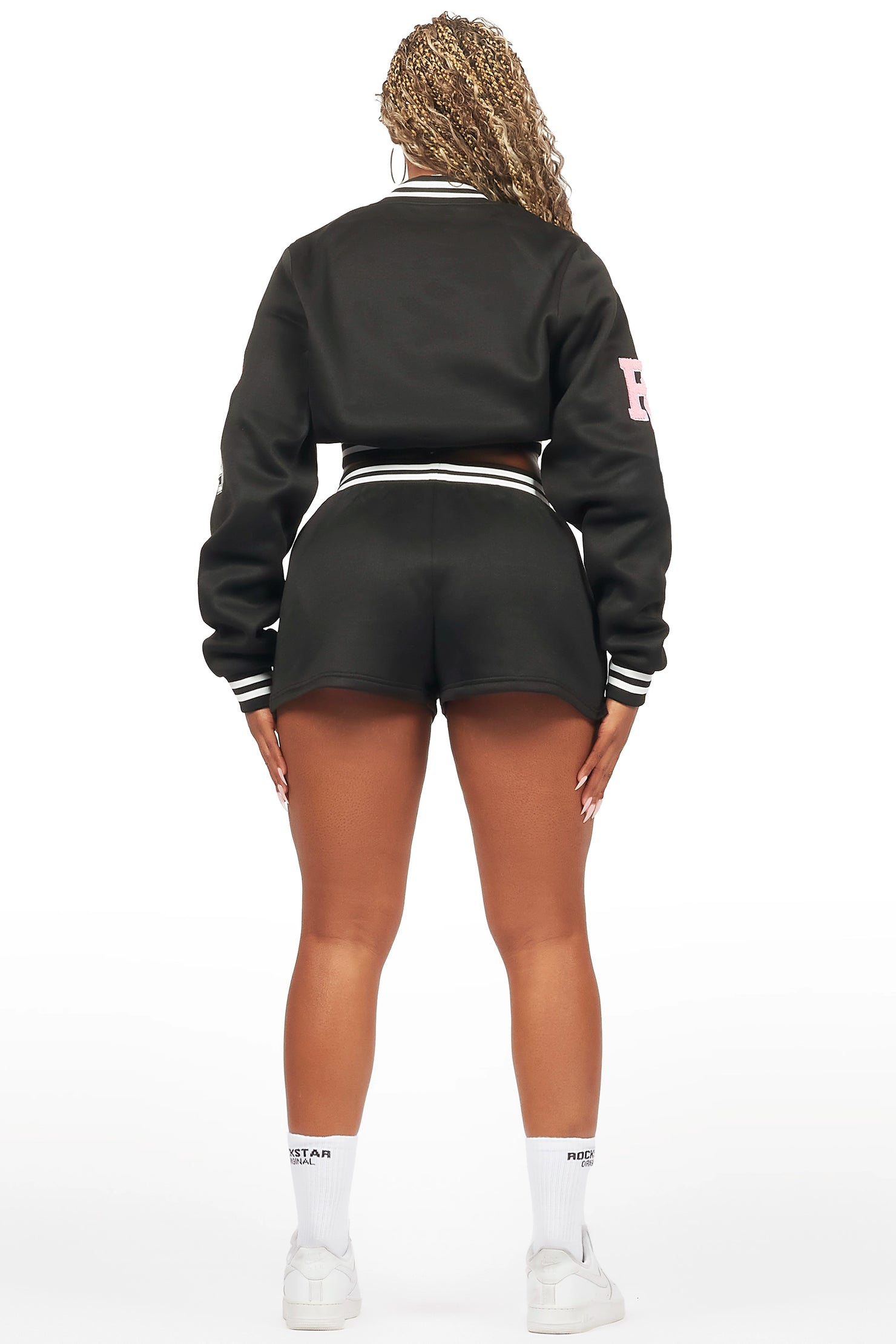 Esmeralda Black Varsity Short Set