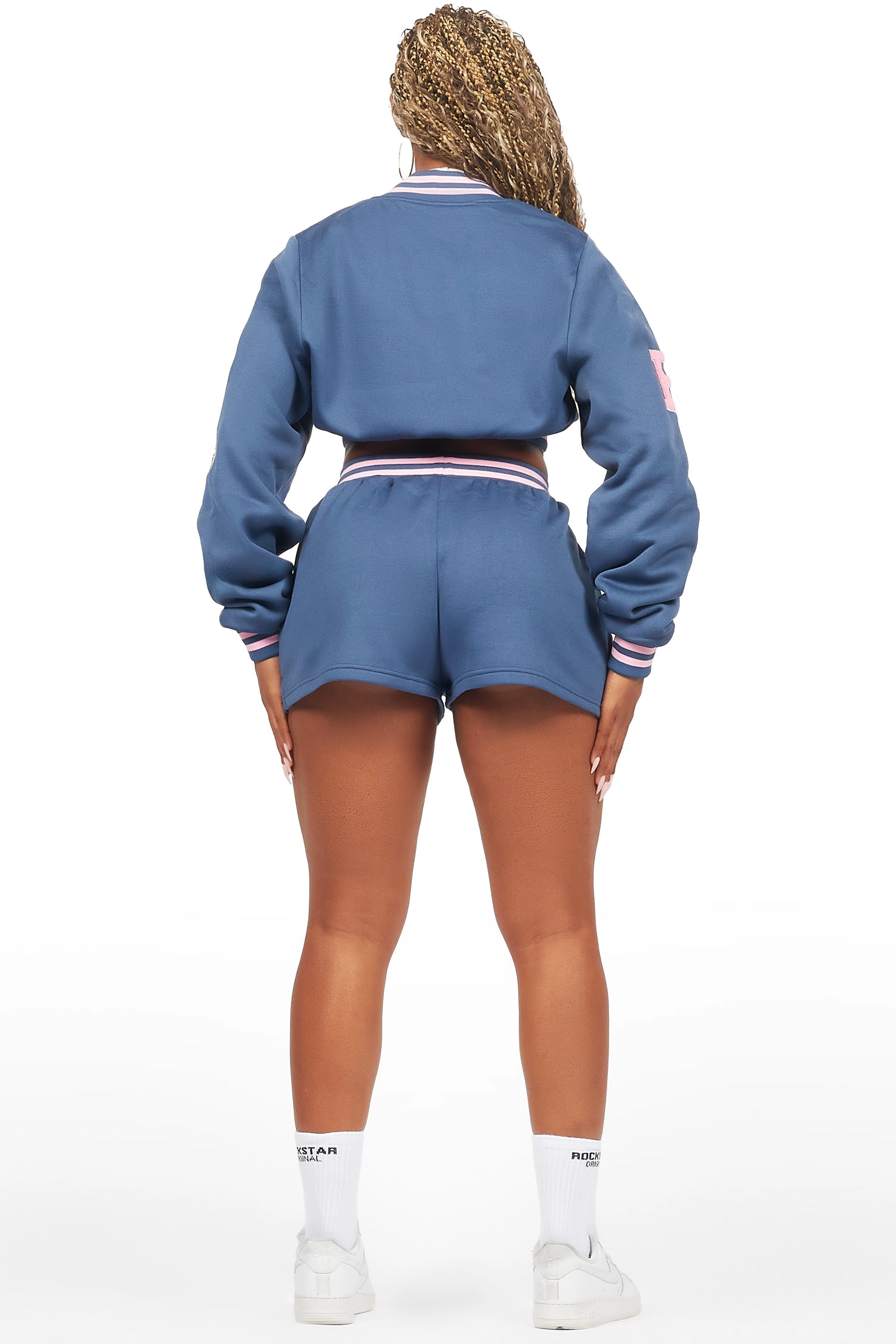 Esmeralda Navy Varsity Short Set