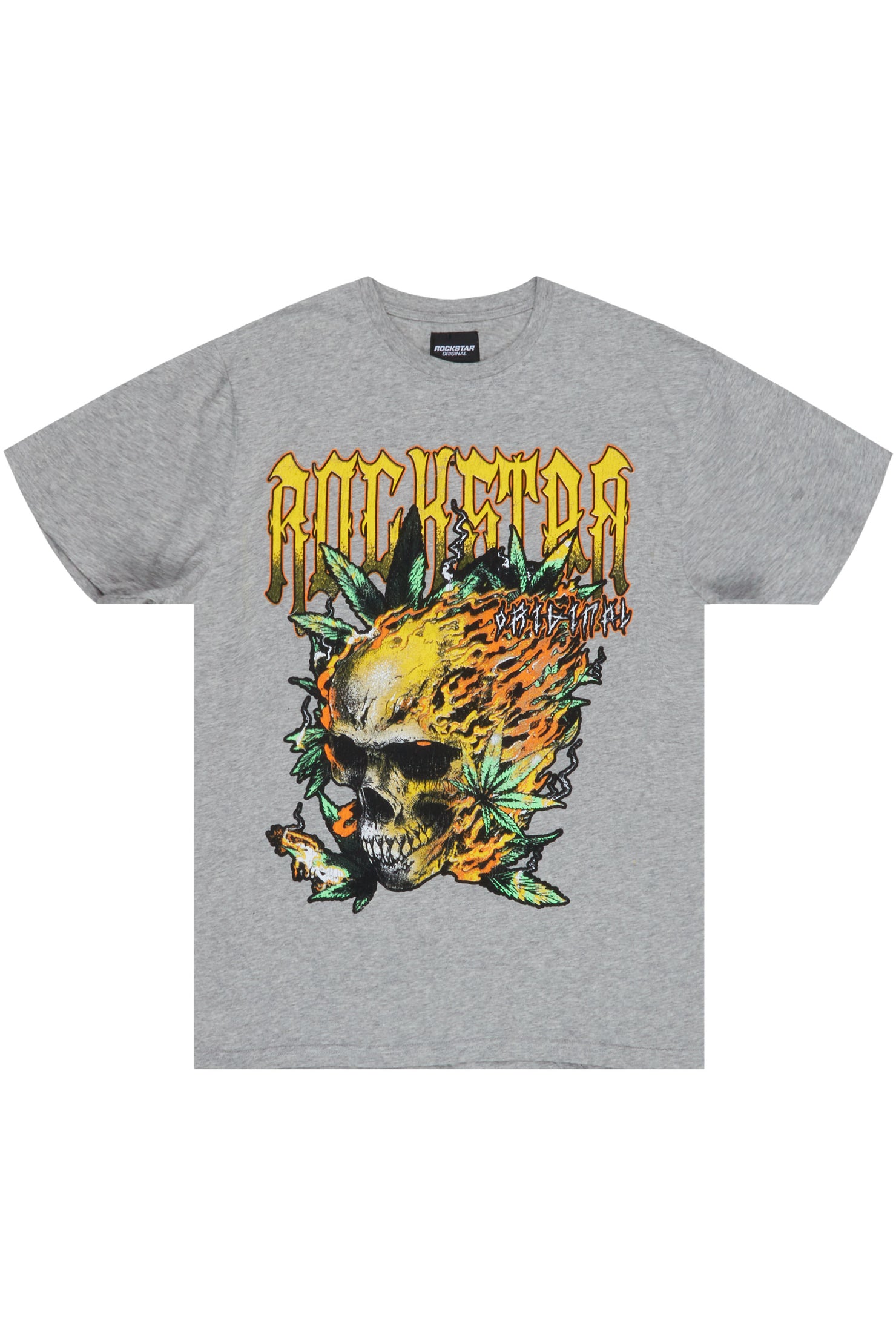 Manitol Grey Graphic T-Shirt