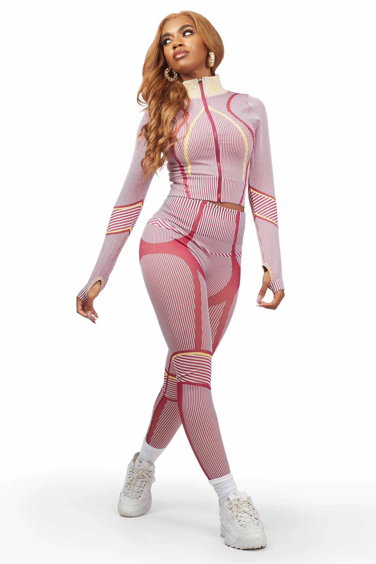 Melloyne Burgundy Active Set