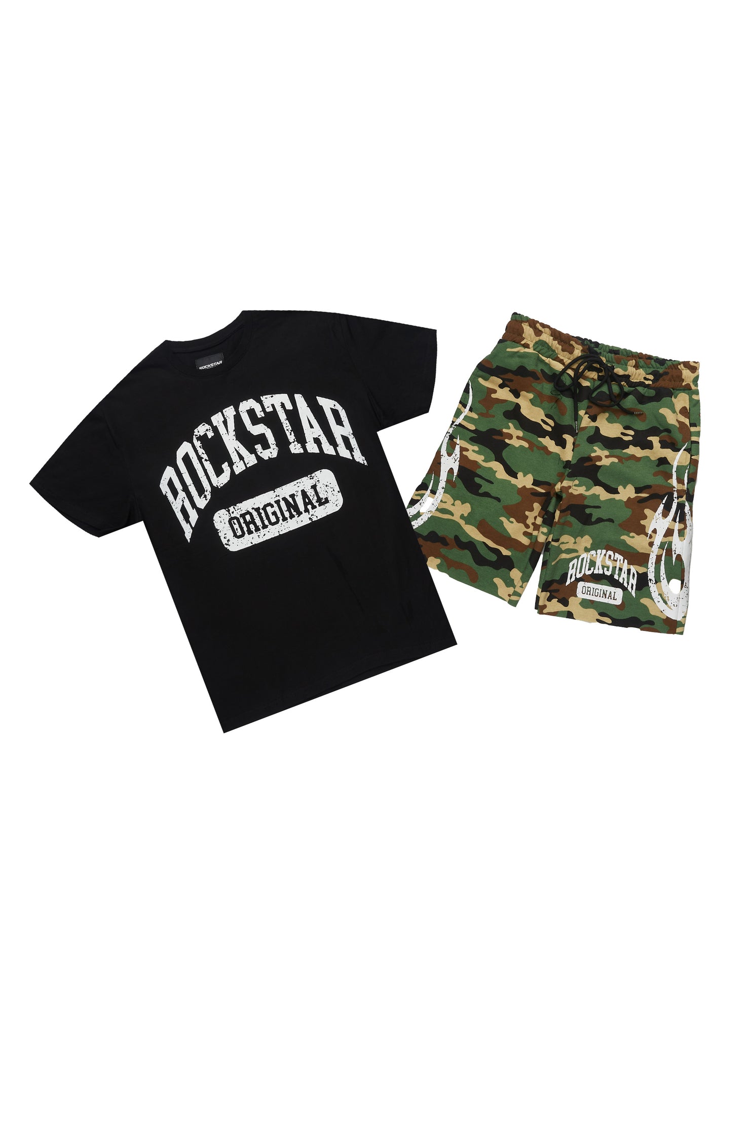 Members Black/Camo T-Shirt/Short Set