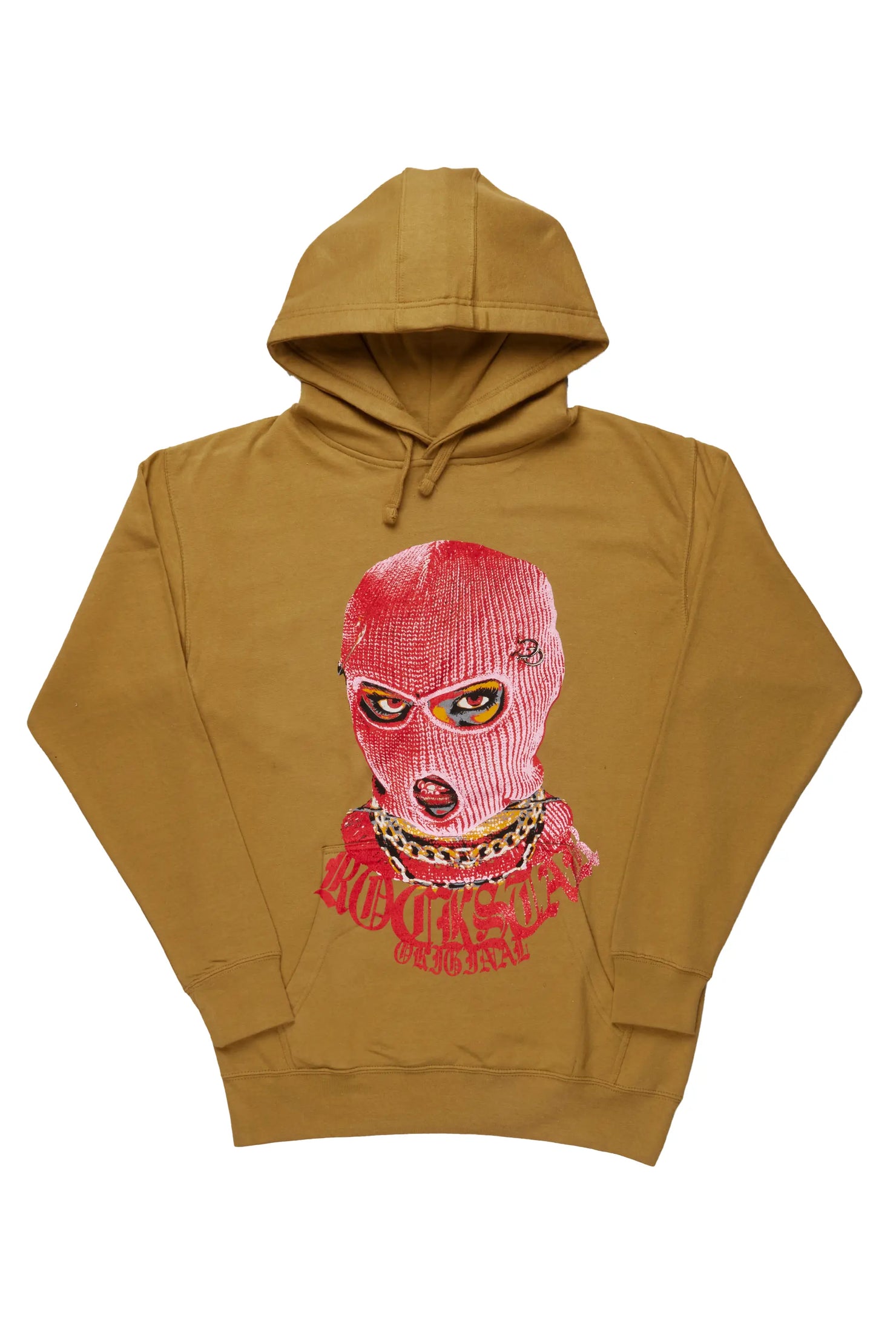 Murdra Beige Graphic Hoodie