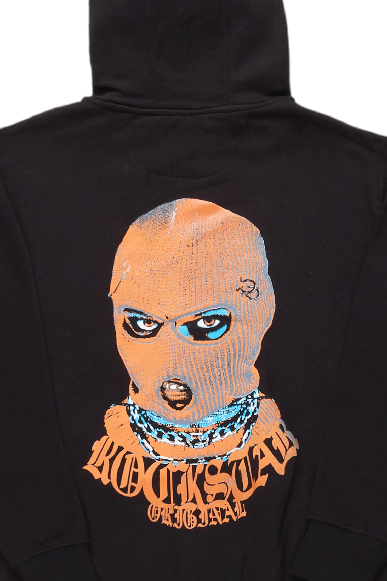 Murdra Graphic Black/Orange Hoodie