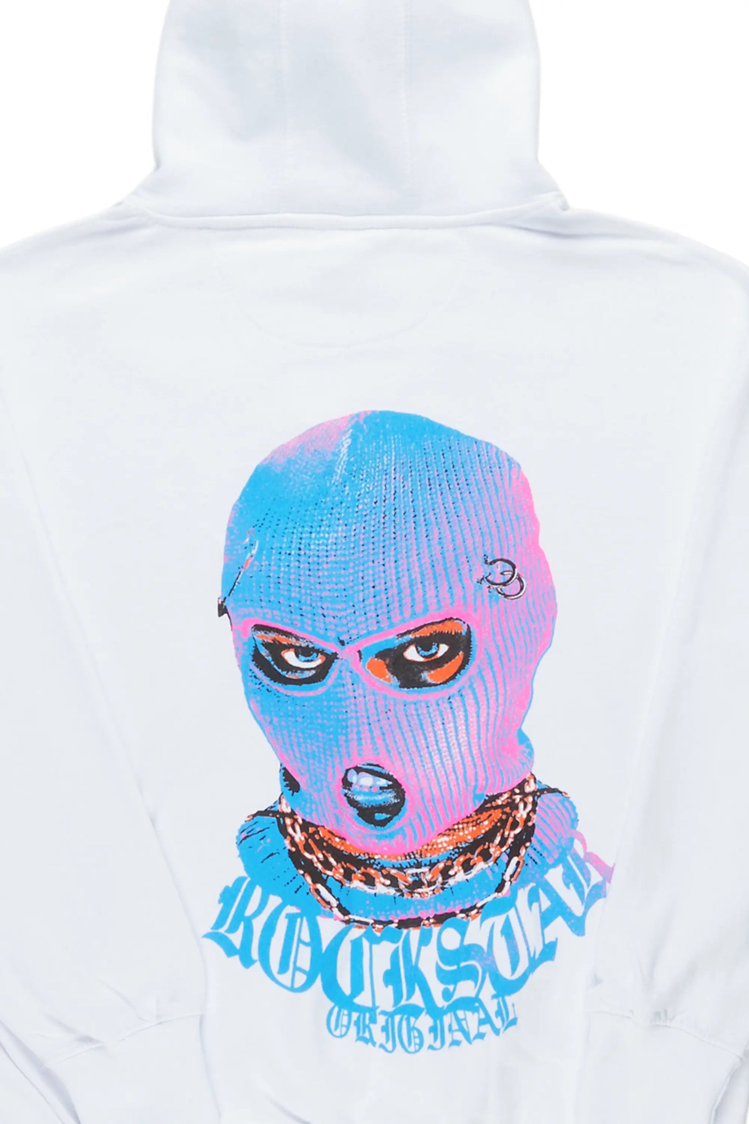 Murdra Graphic White/Blue Hoodie