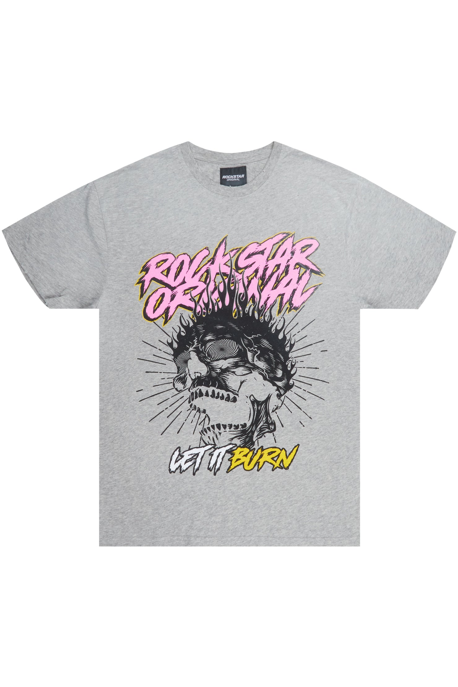 Naypolm Grey Graphic T-Shirt