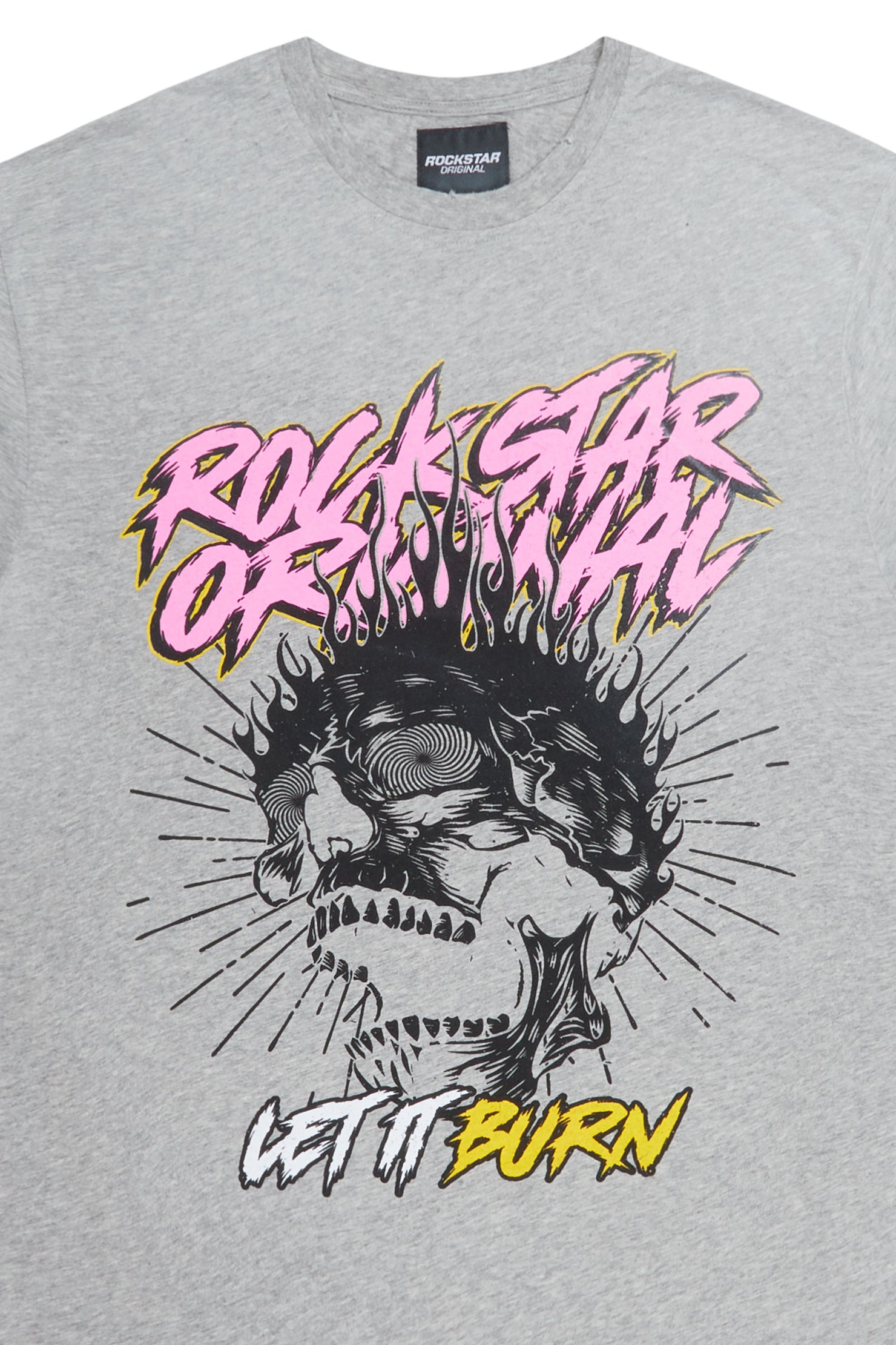 Naypolm Grey Graphic T-Shirt