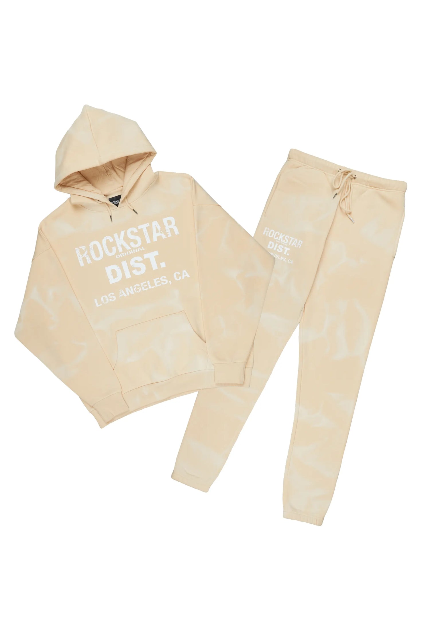 Nelly Beige Hoodie Relaxed Fit Track Set